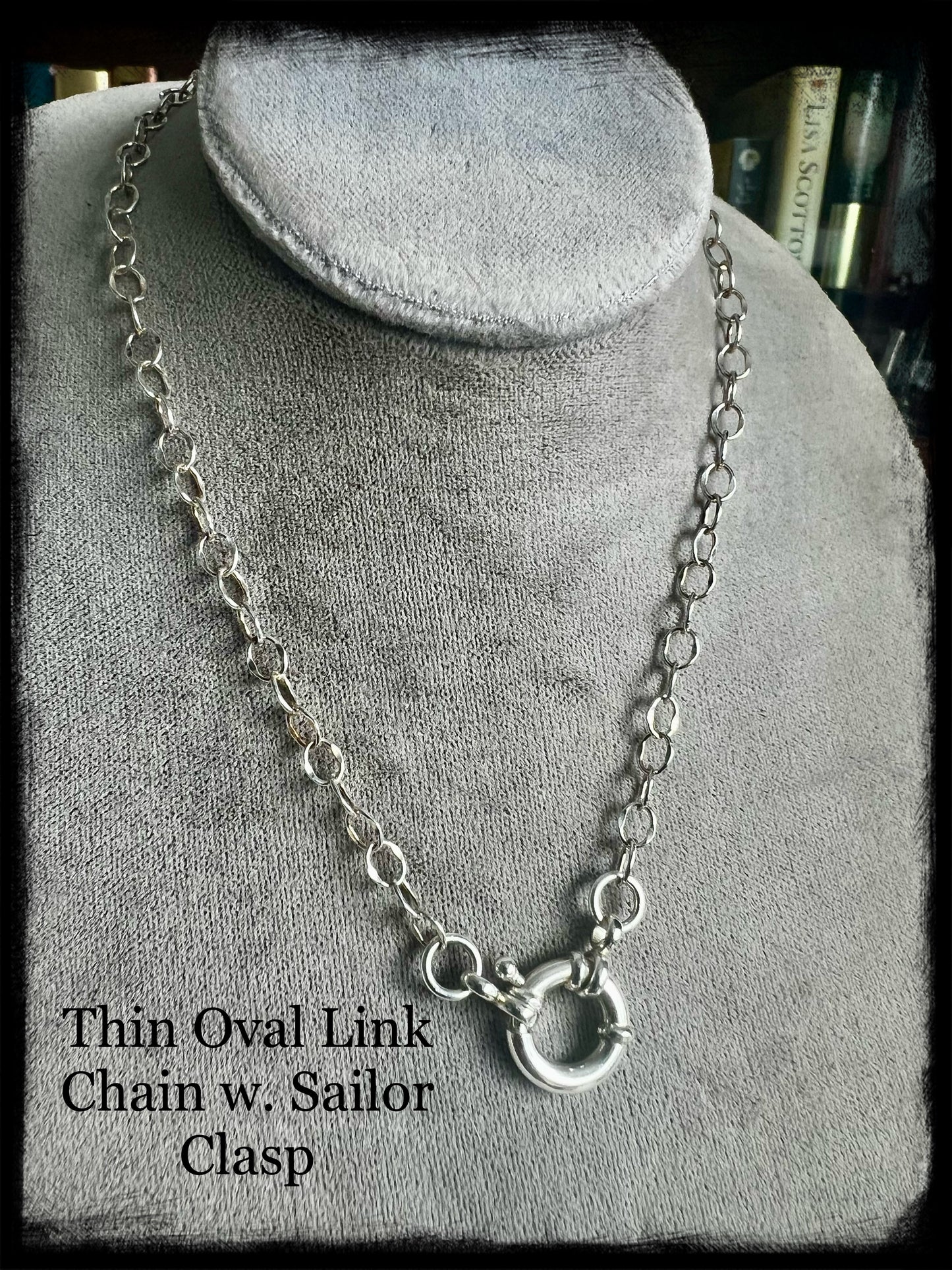 Custom Design Sterling Silver Chain and Clasp-Charm Necklace-Customizable-Quality Chain