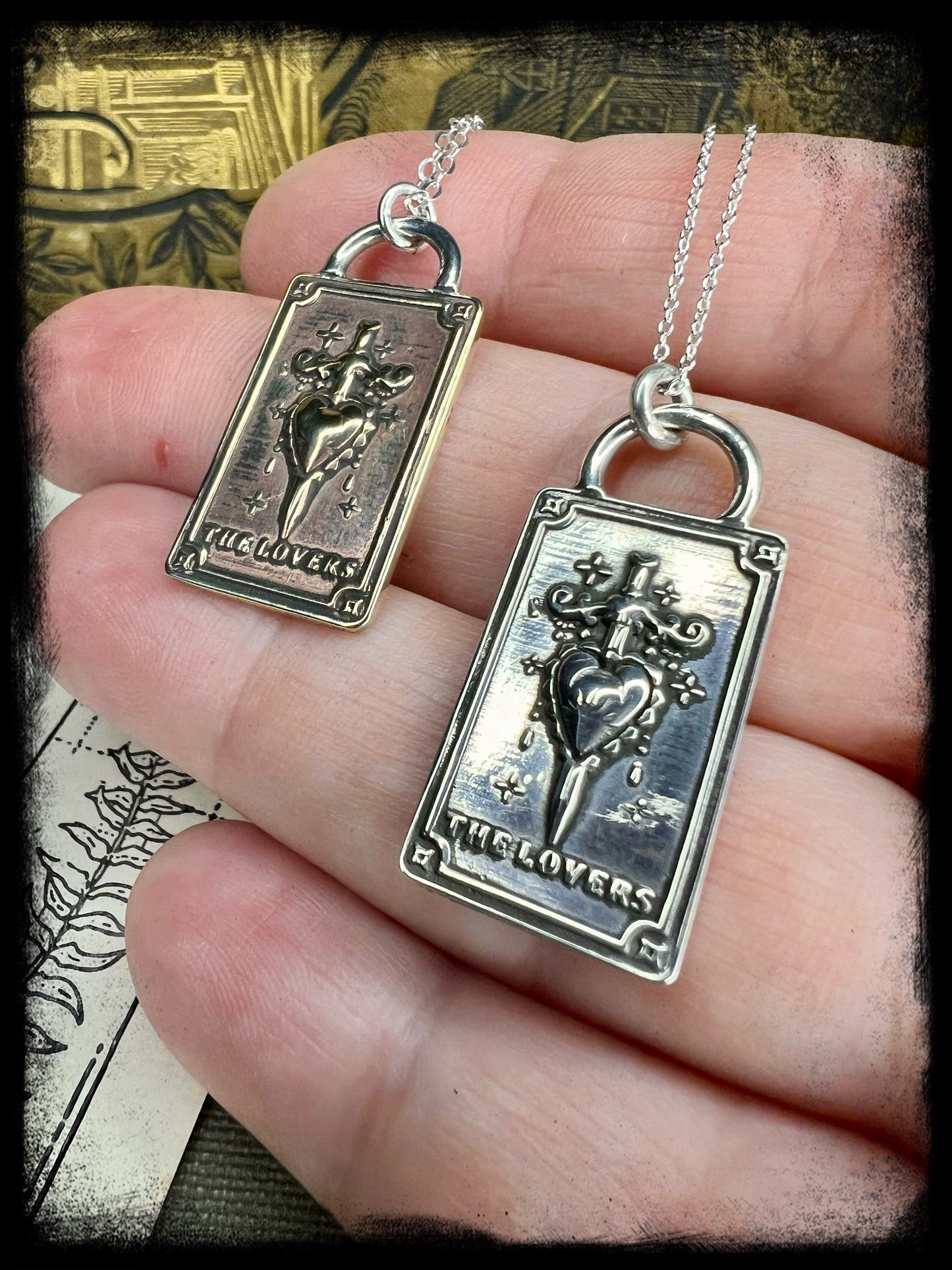 The Lover-Tarot Card Pendant-Made to Order