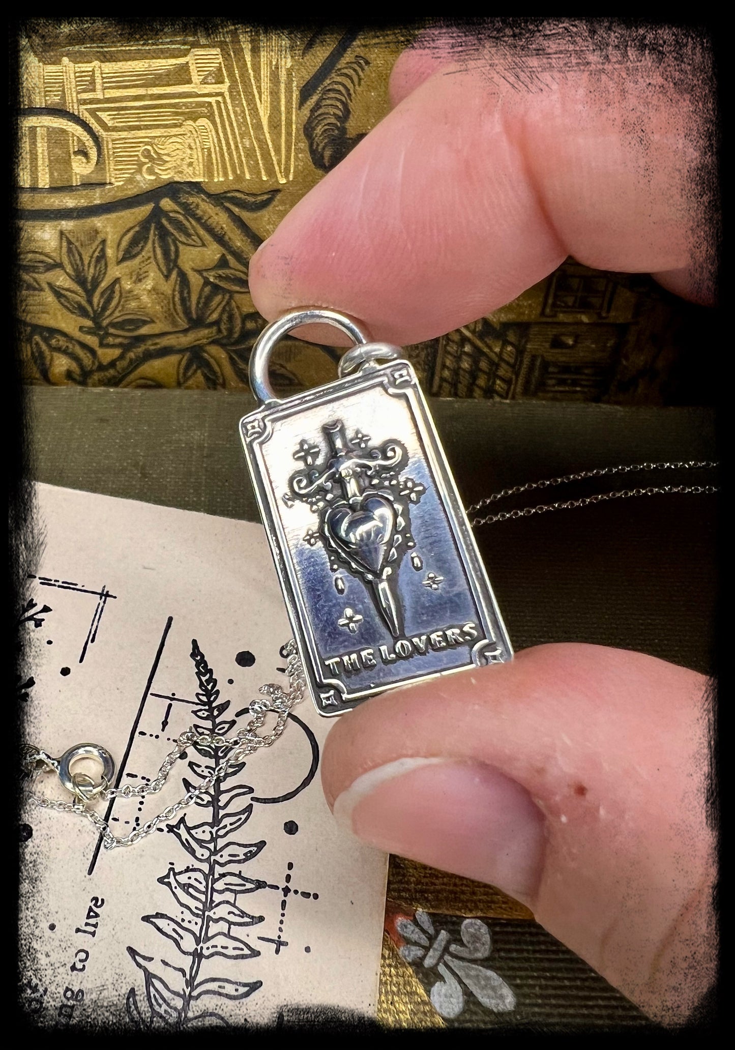 The Lover-Tarot Card Pendant-Made to Order