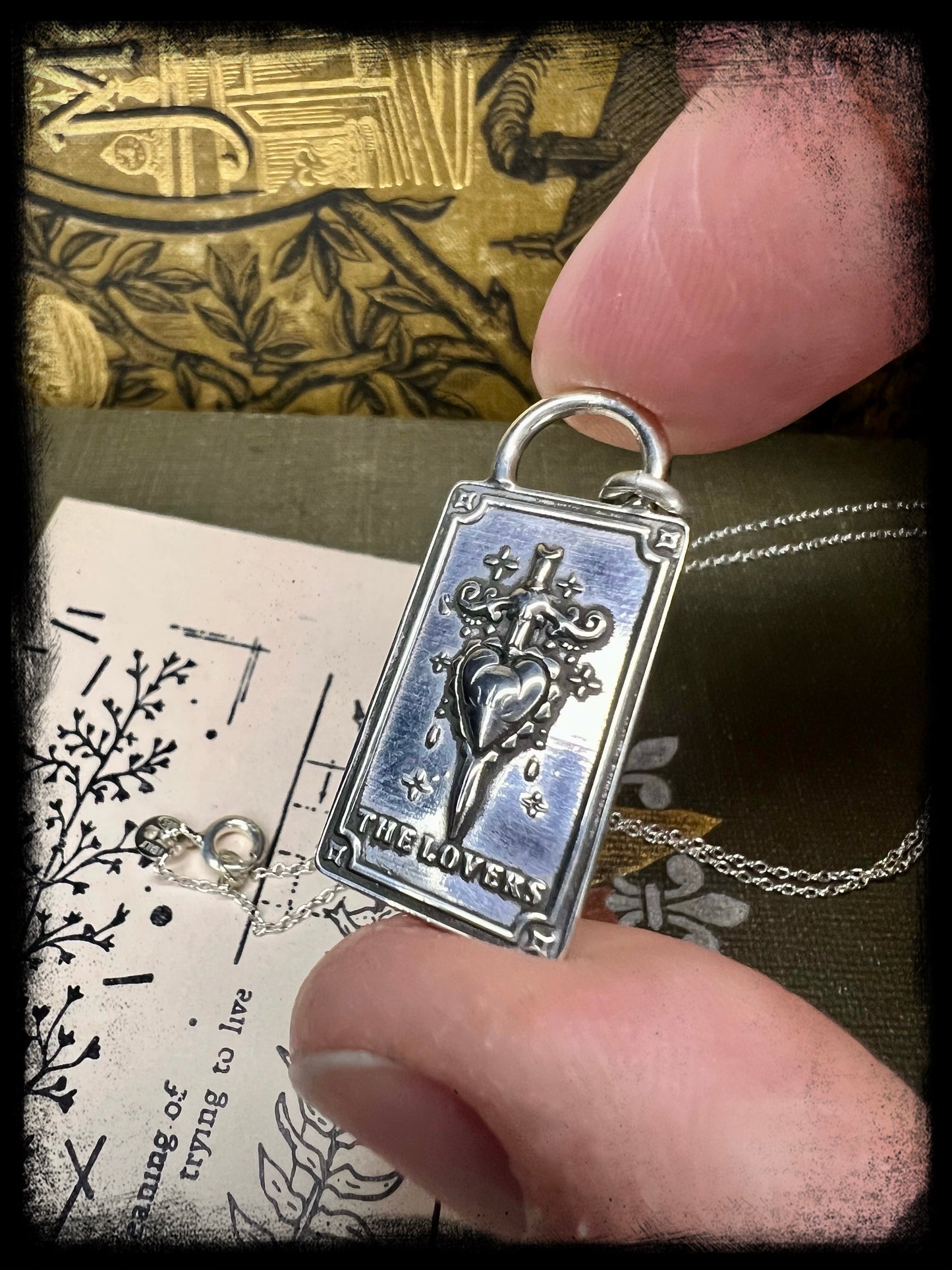 The Lover-Tarot Card Pendant-Made to Order