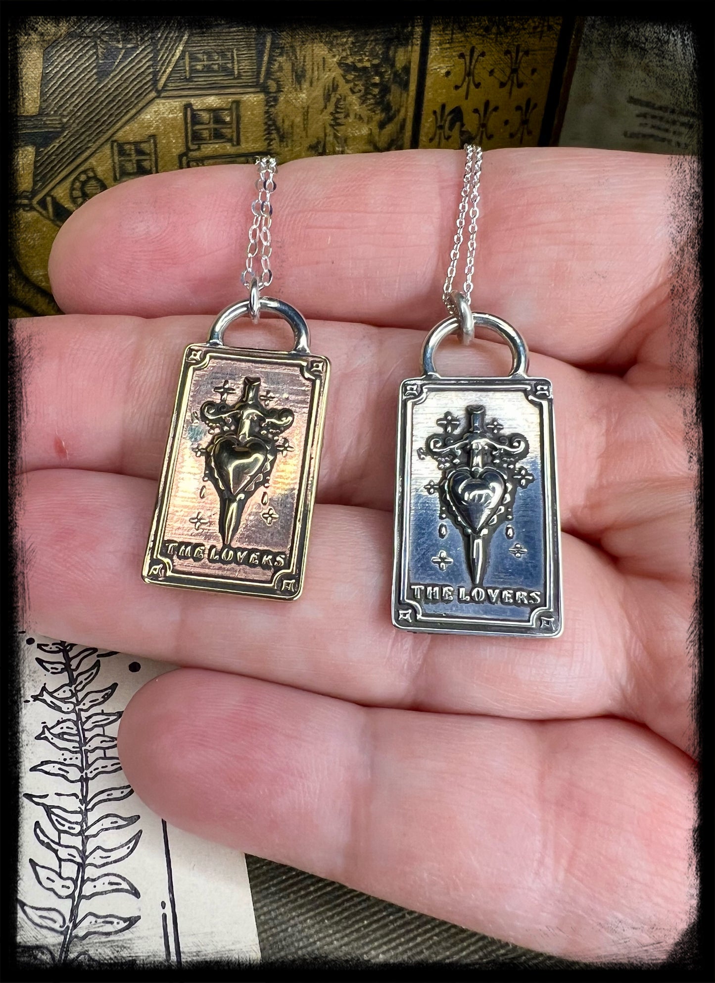 The Lover-Tarot Card Pendant-Made to Order