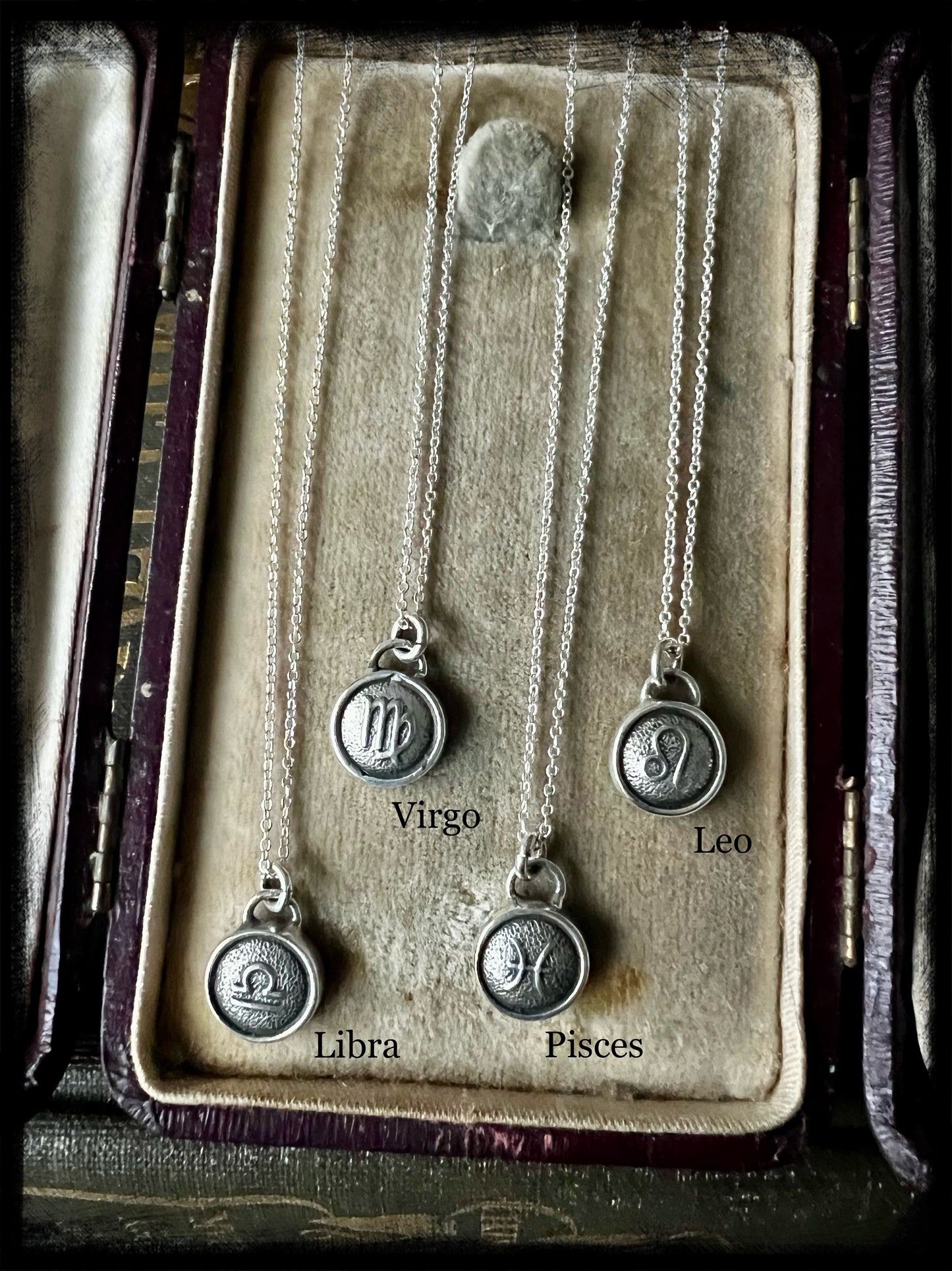 Zodiac Pendant-Sterling Silver-Petite Charm