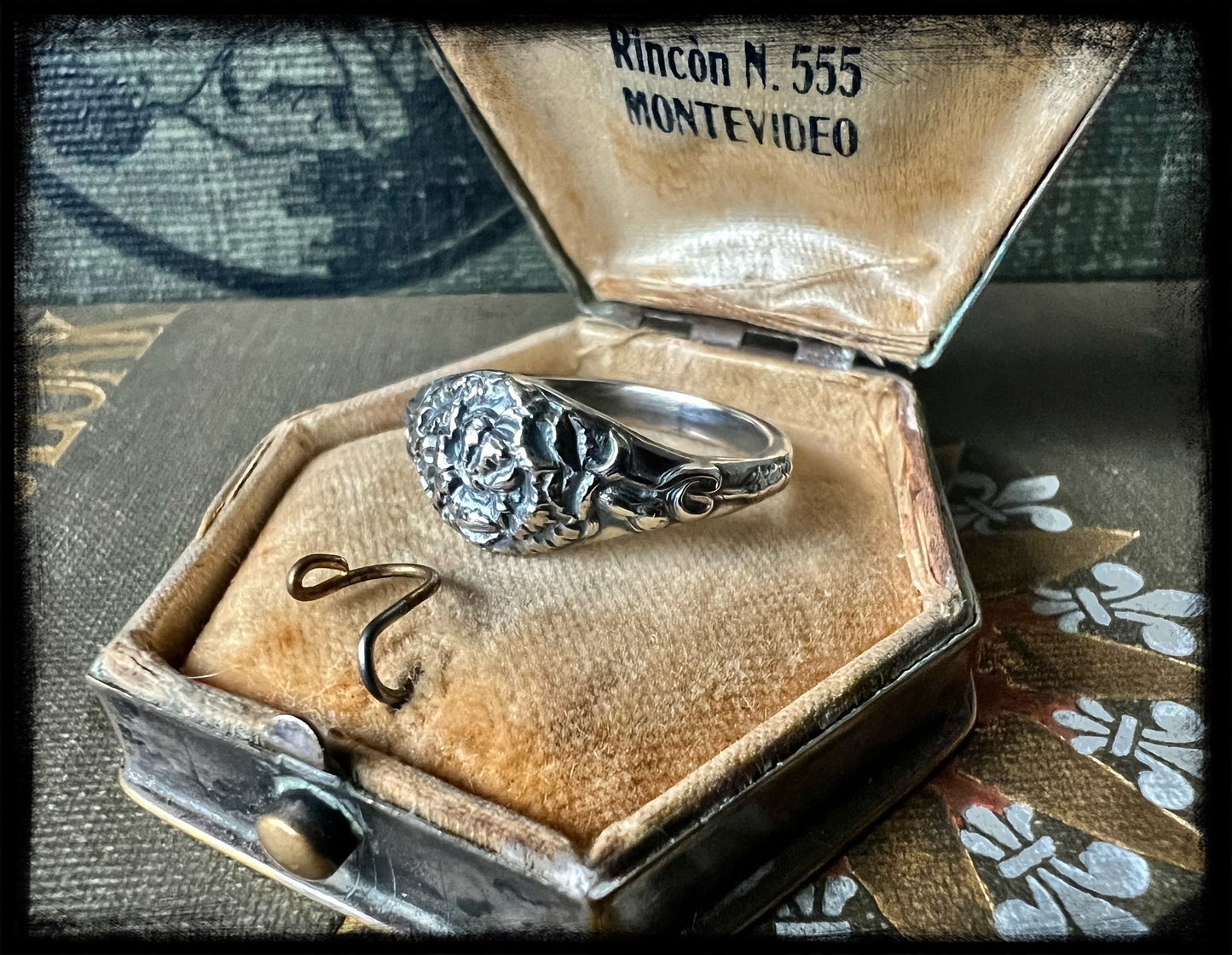 Carnation Birth Month Flower Ring-January