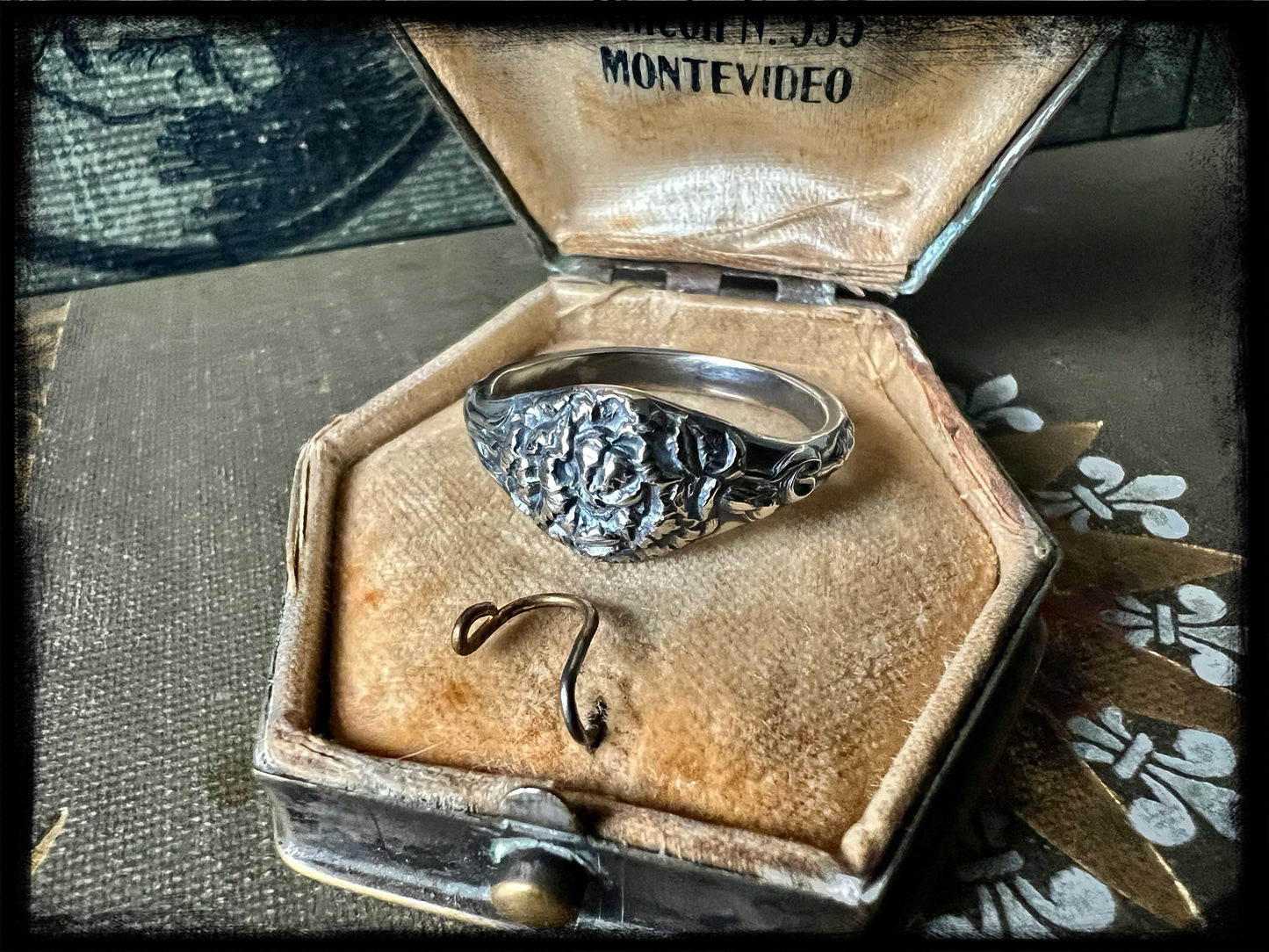 Carnation Birth Month Flower Ring-January