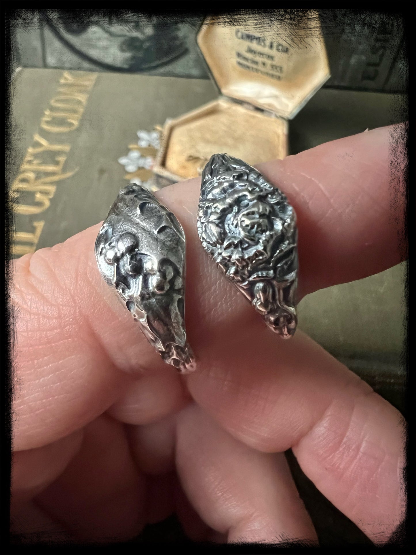 Carnation Birth Month Flower Ring-January