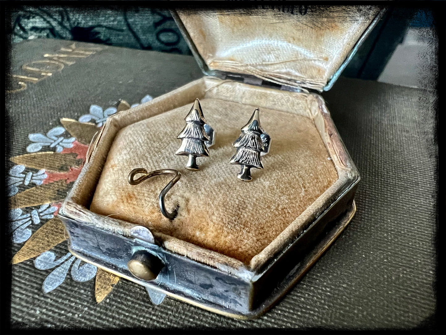 Evergreen Tree Stud Earrings-Made to Order