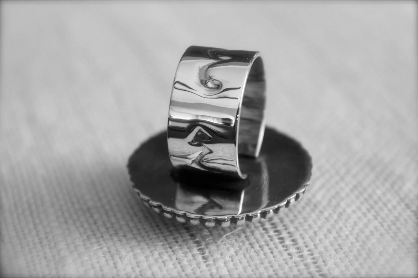 Howlite Turquoise Stone set in Sterling Silver Ring Size-8.75