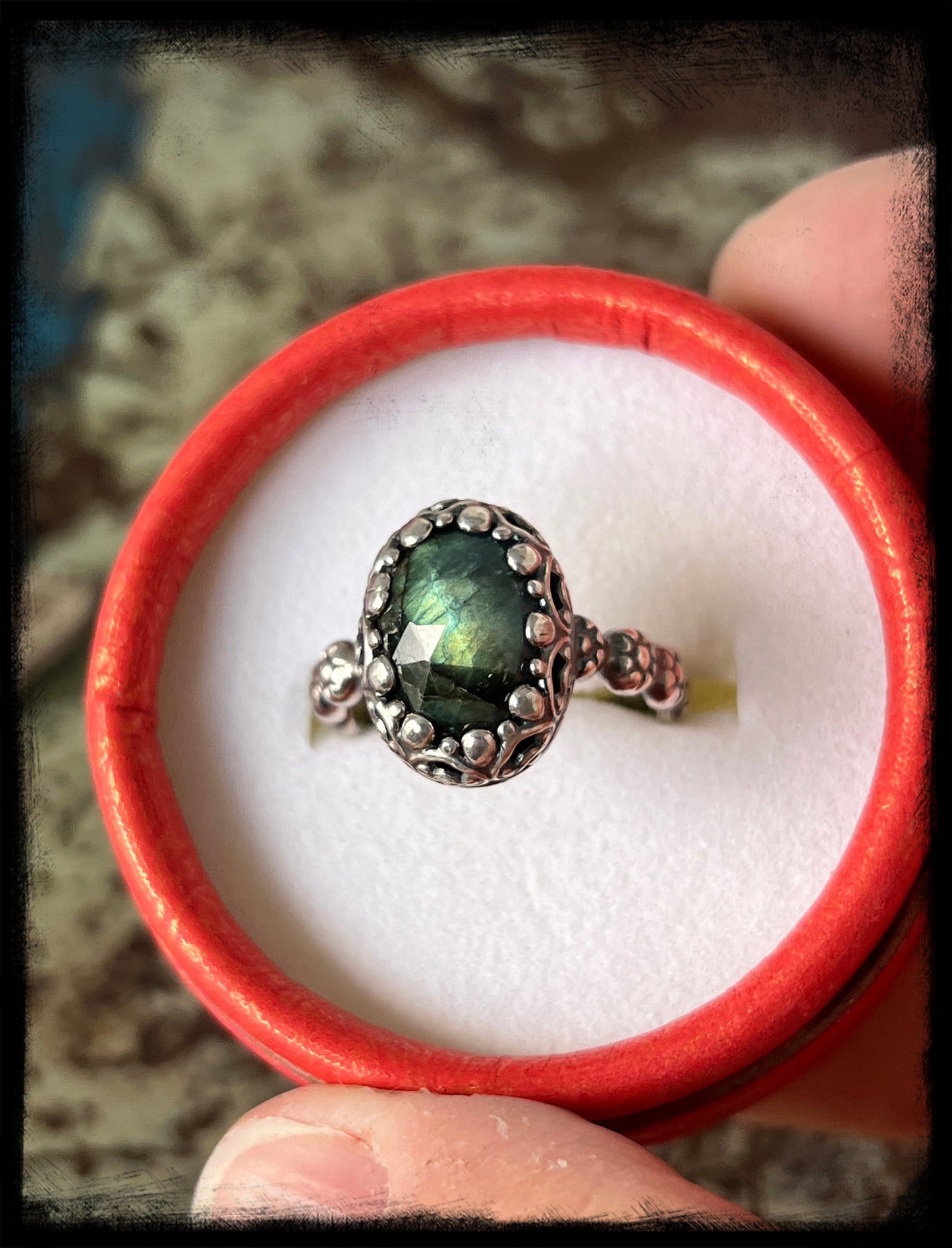 Labradorite Ring Size 8