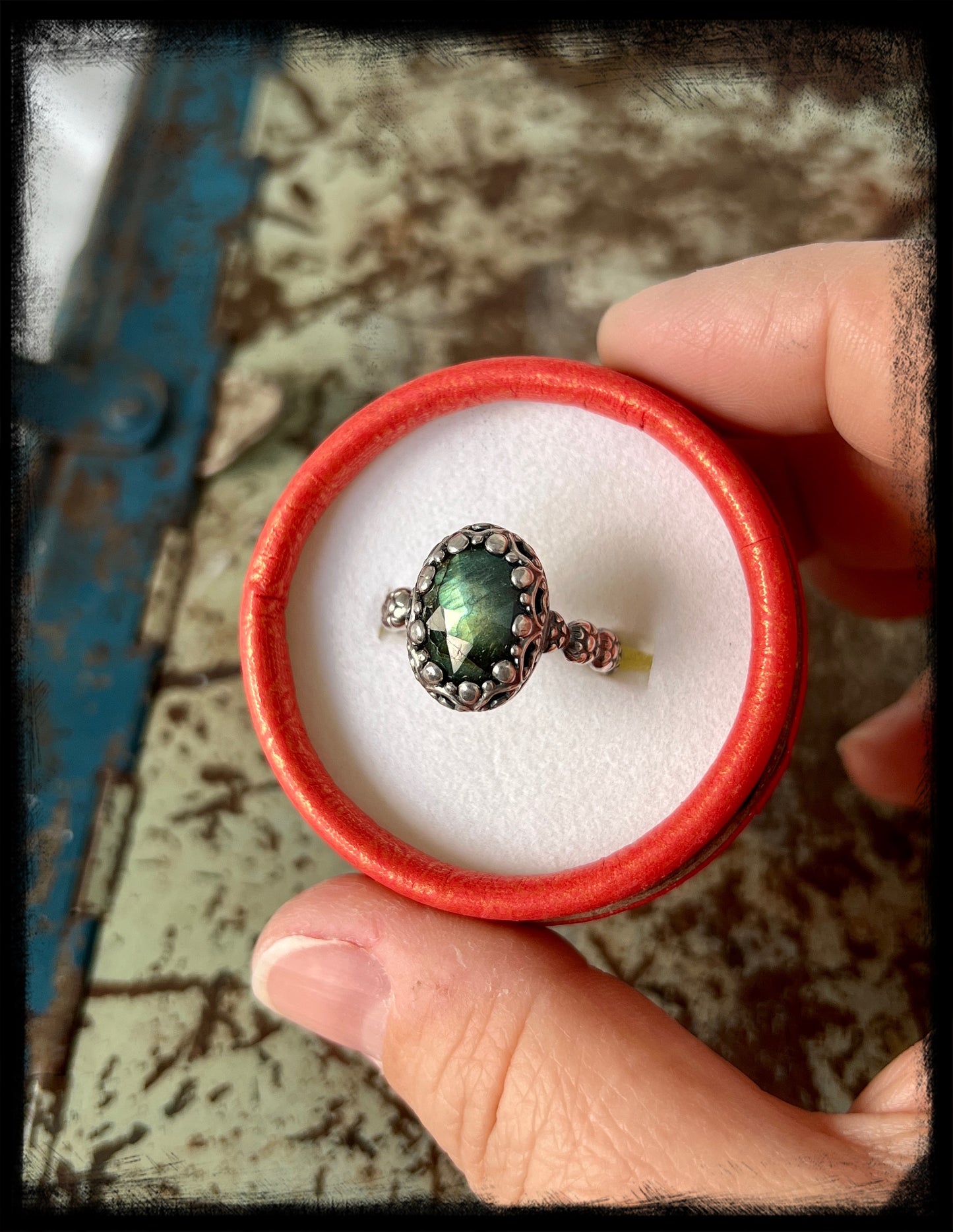 Labradorite Ring Size 8