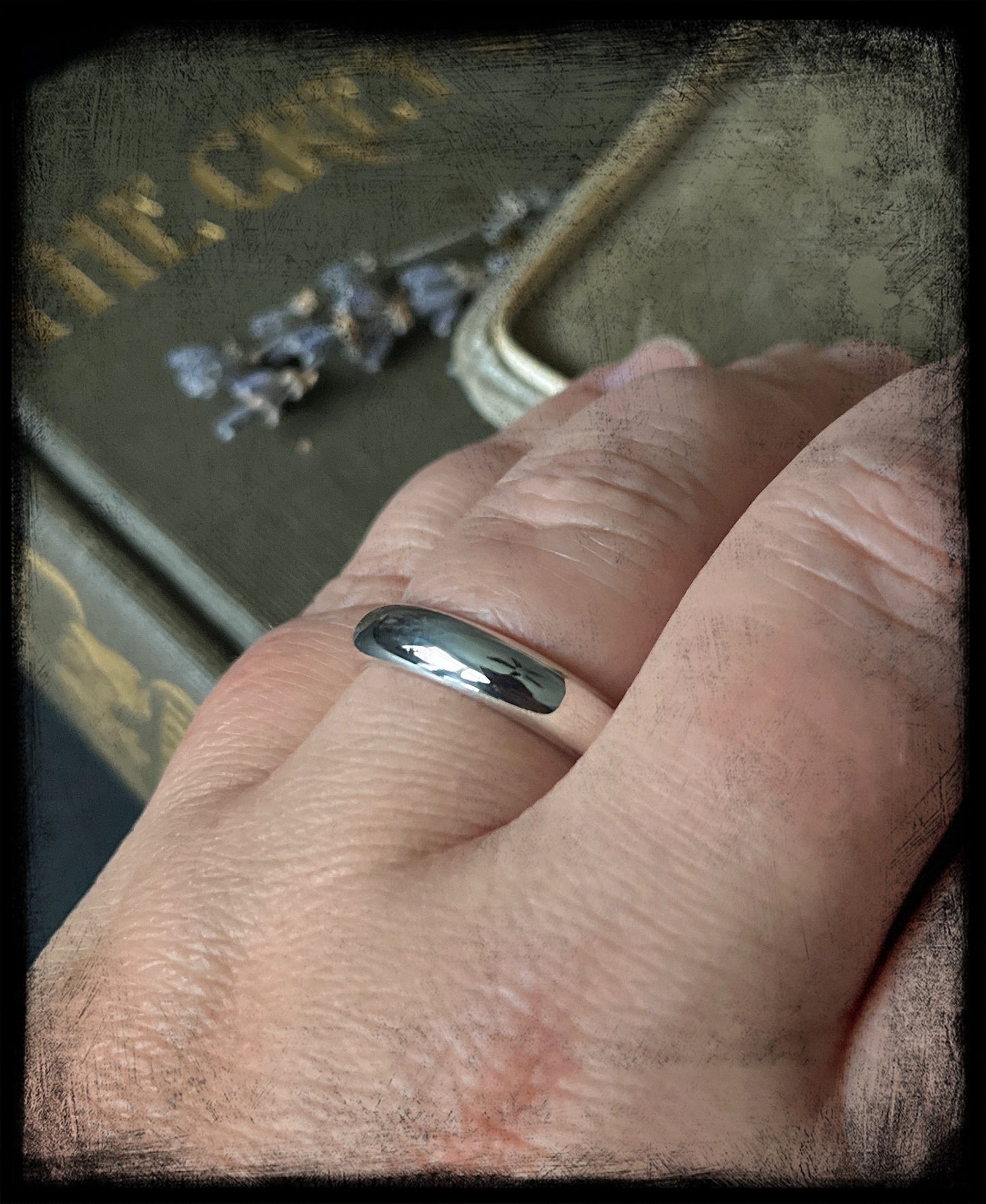 Wedding Band-Sterling Silver Size 11.5