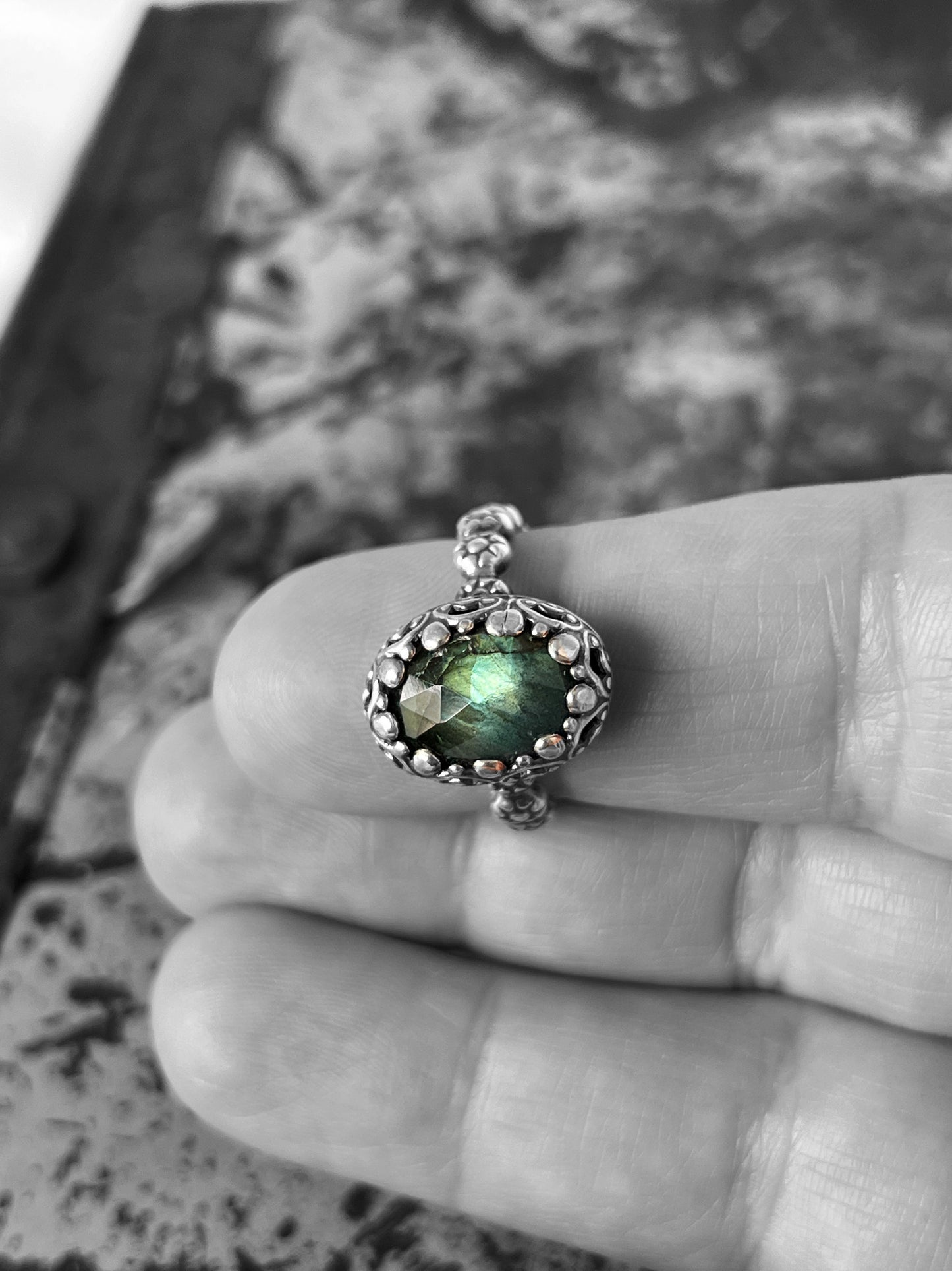 Labradorite Ring Size 8