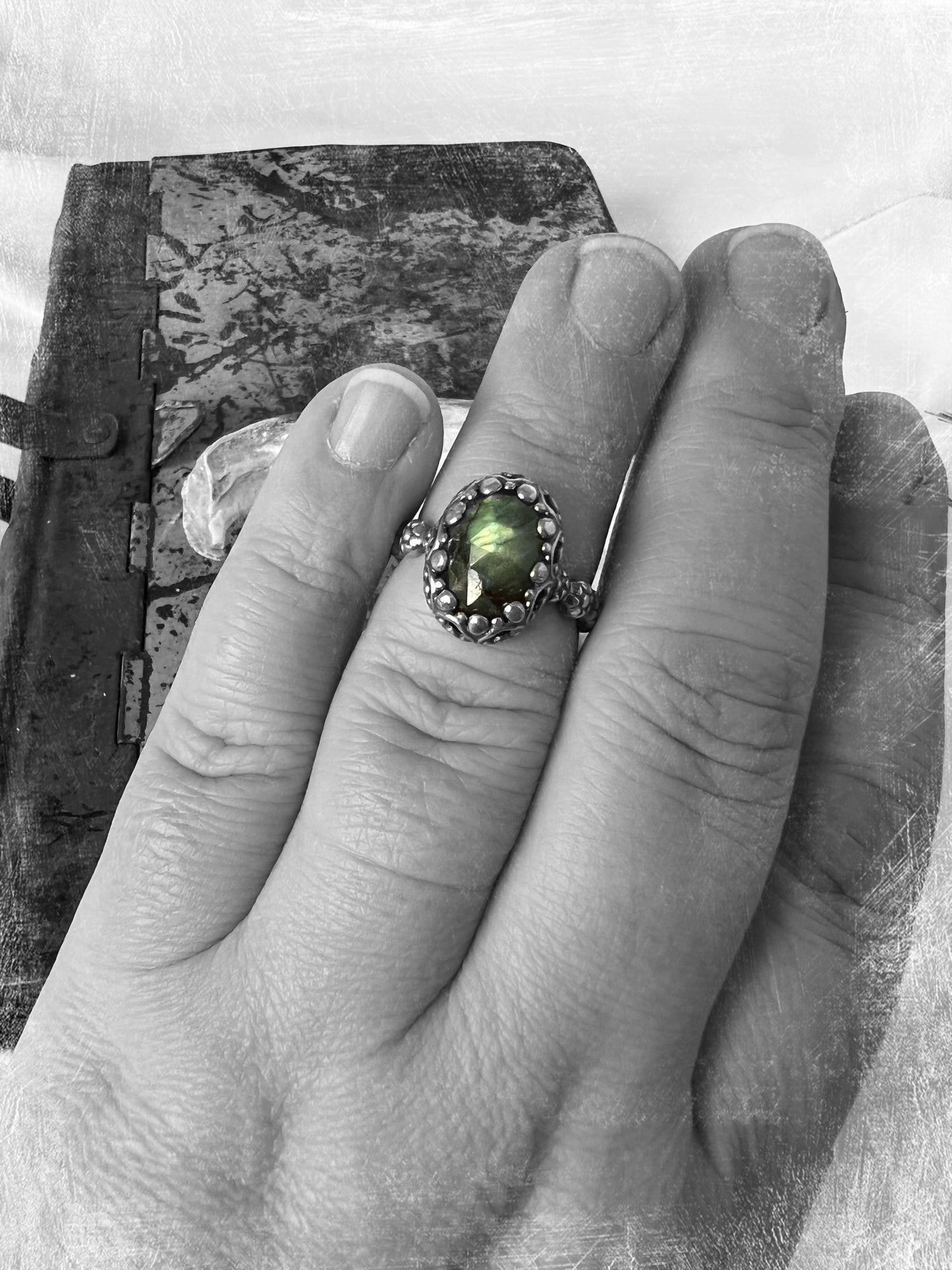 Labradorite Ring Size 8