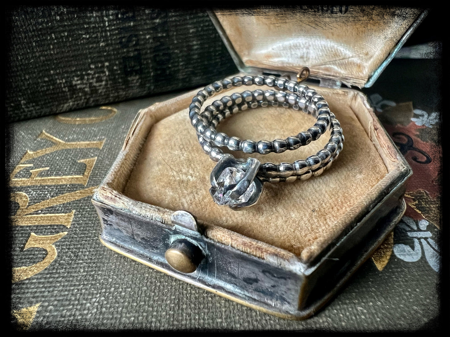 Herkimer Diamond Stackers Size 8