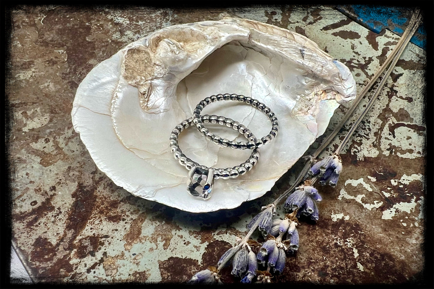 Herkimer Diamond Stackers Size 7