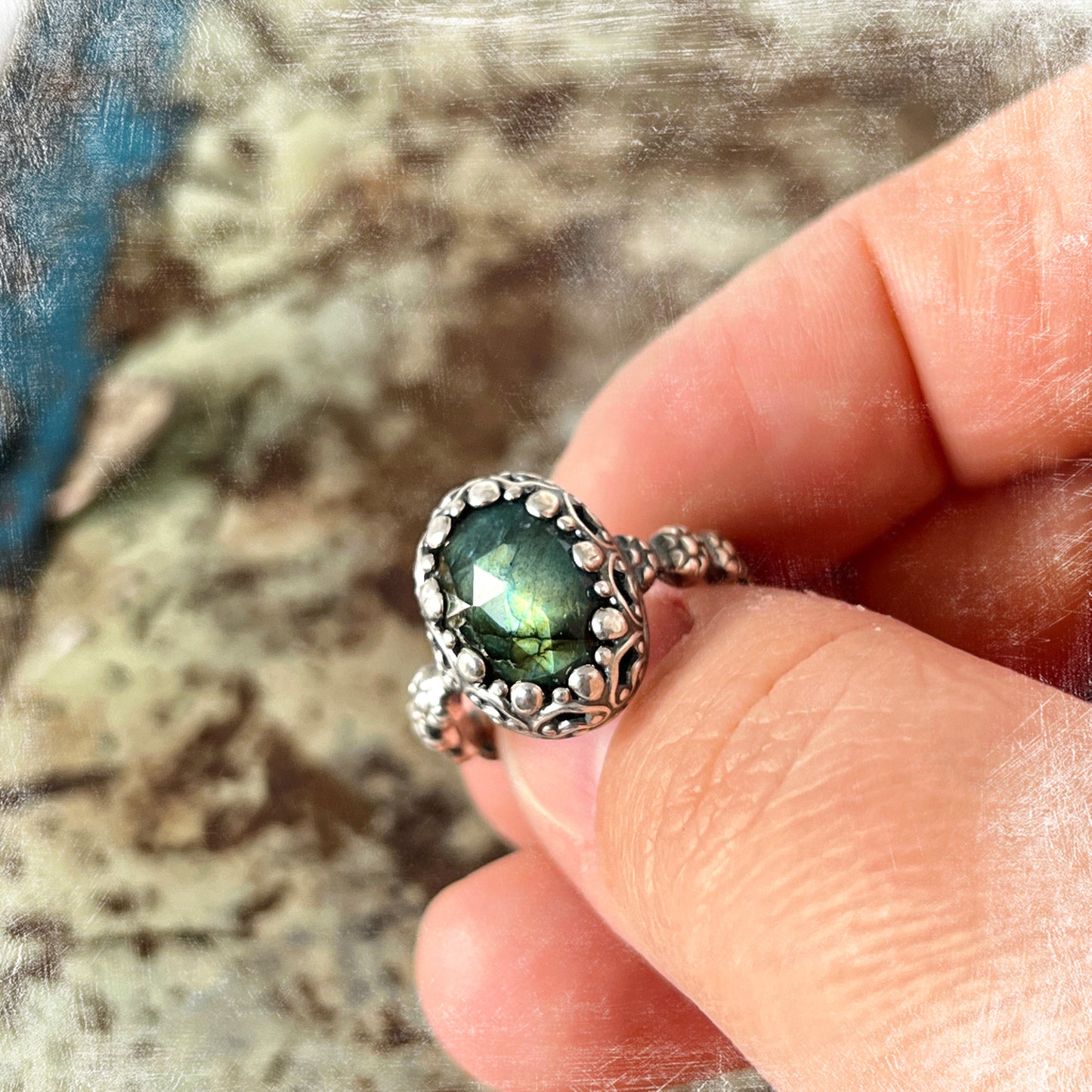 Labradorite Ring Size 8