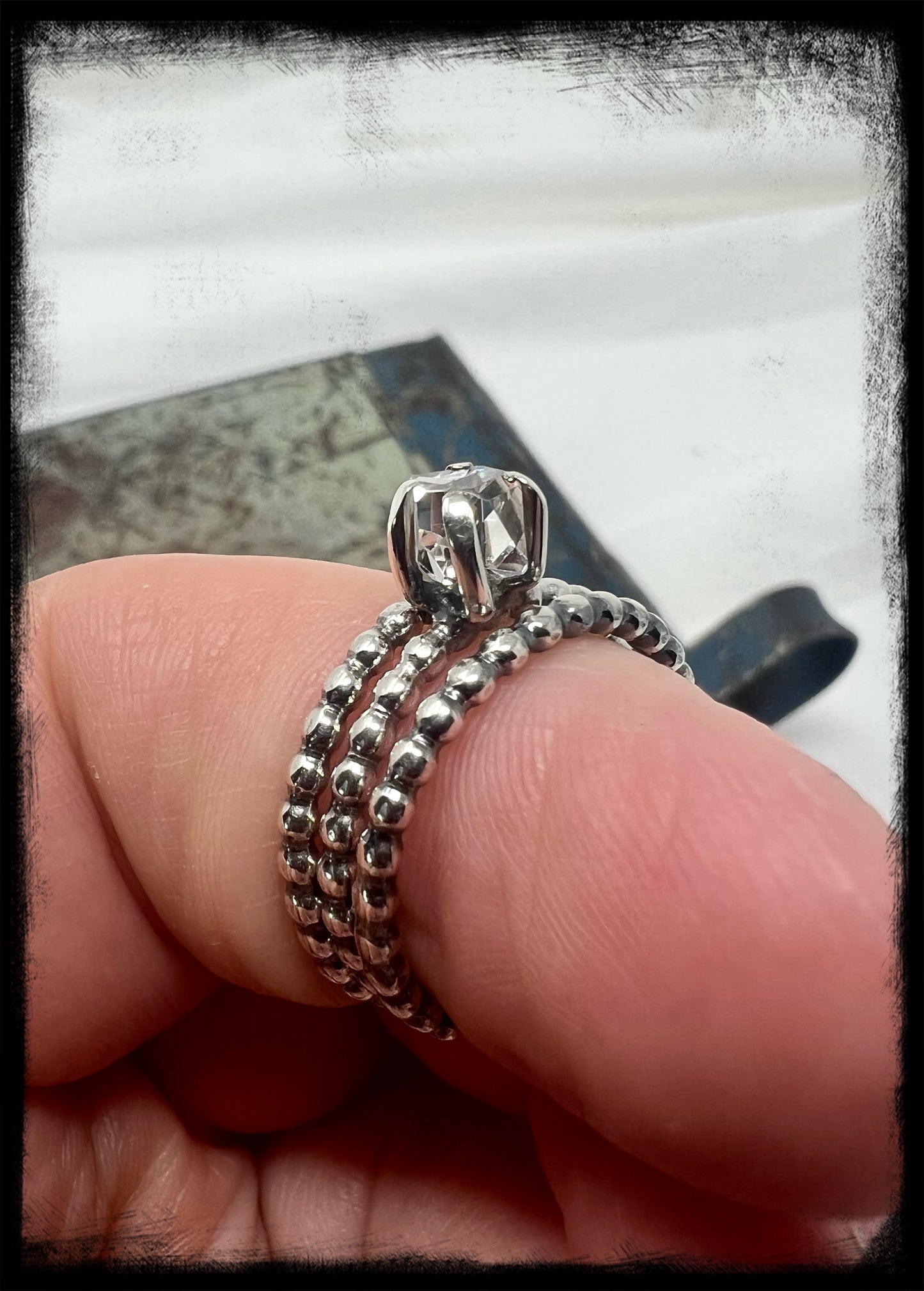 Herkimer Diamond Stackers Size 7