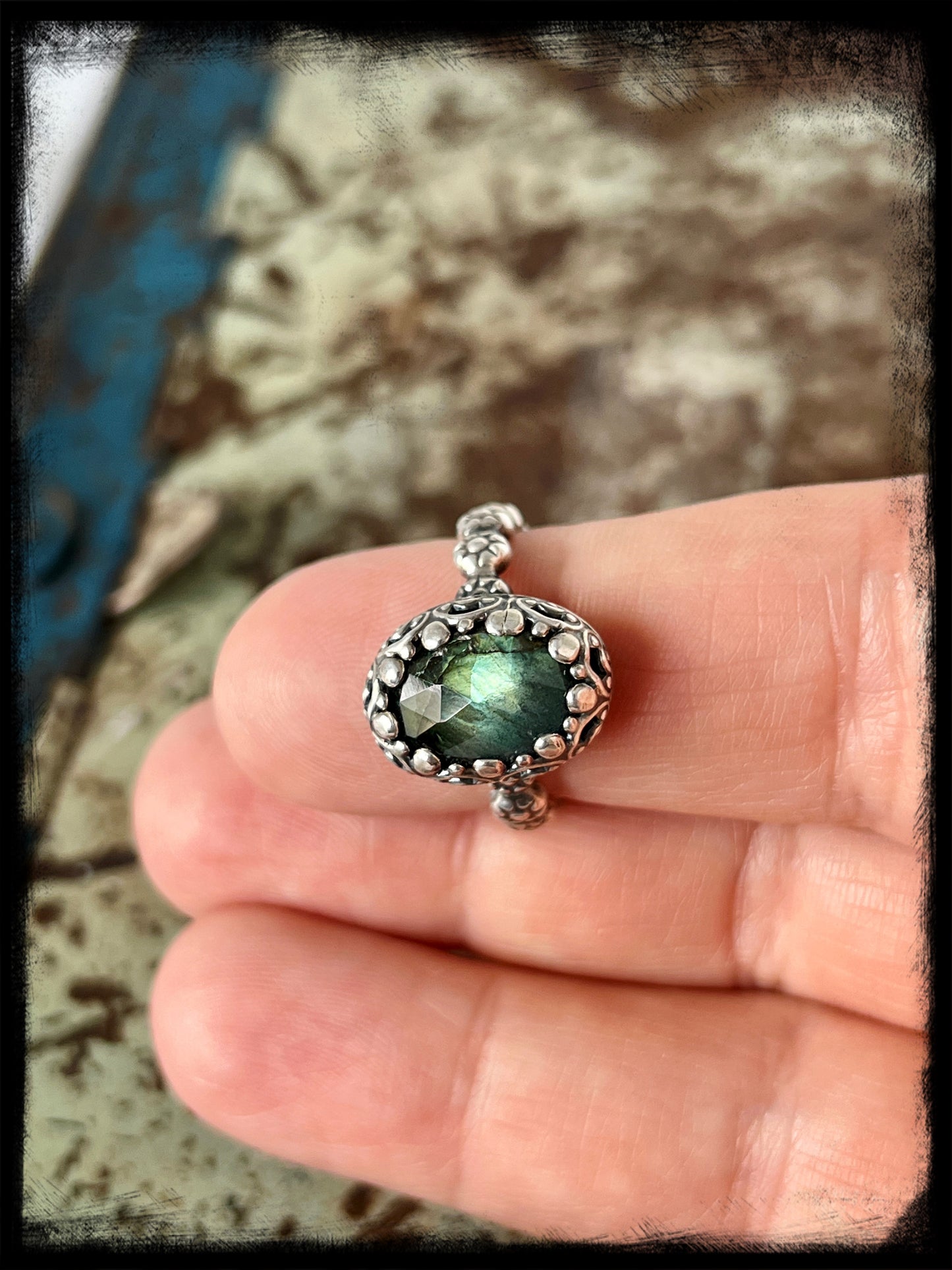 Labradorite Ring Size 8