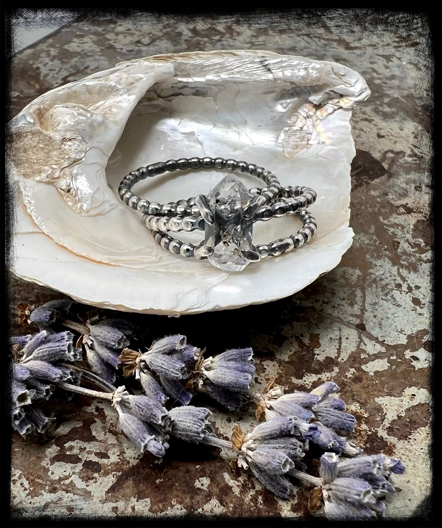 Herkimer Diamond Stackers Size 10