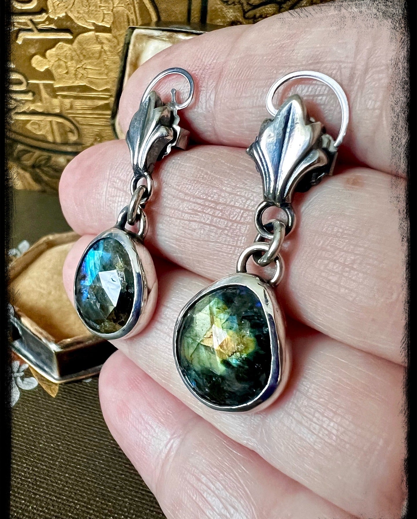 Labradorite Drop Earrings