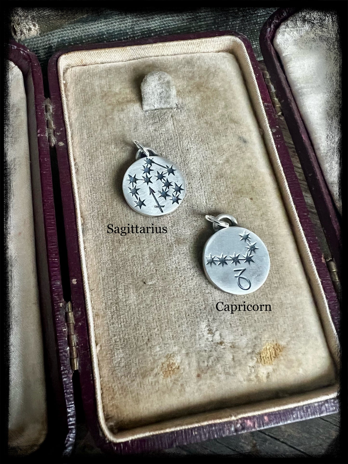Constellation-Zodiac Sterling Silver Pendant-Birth Sign-Astrological Jewelry