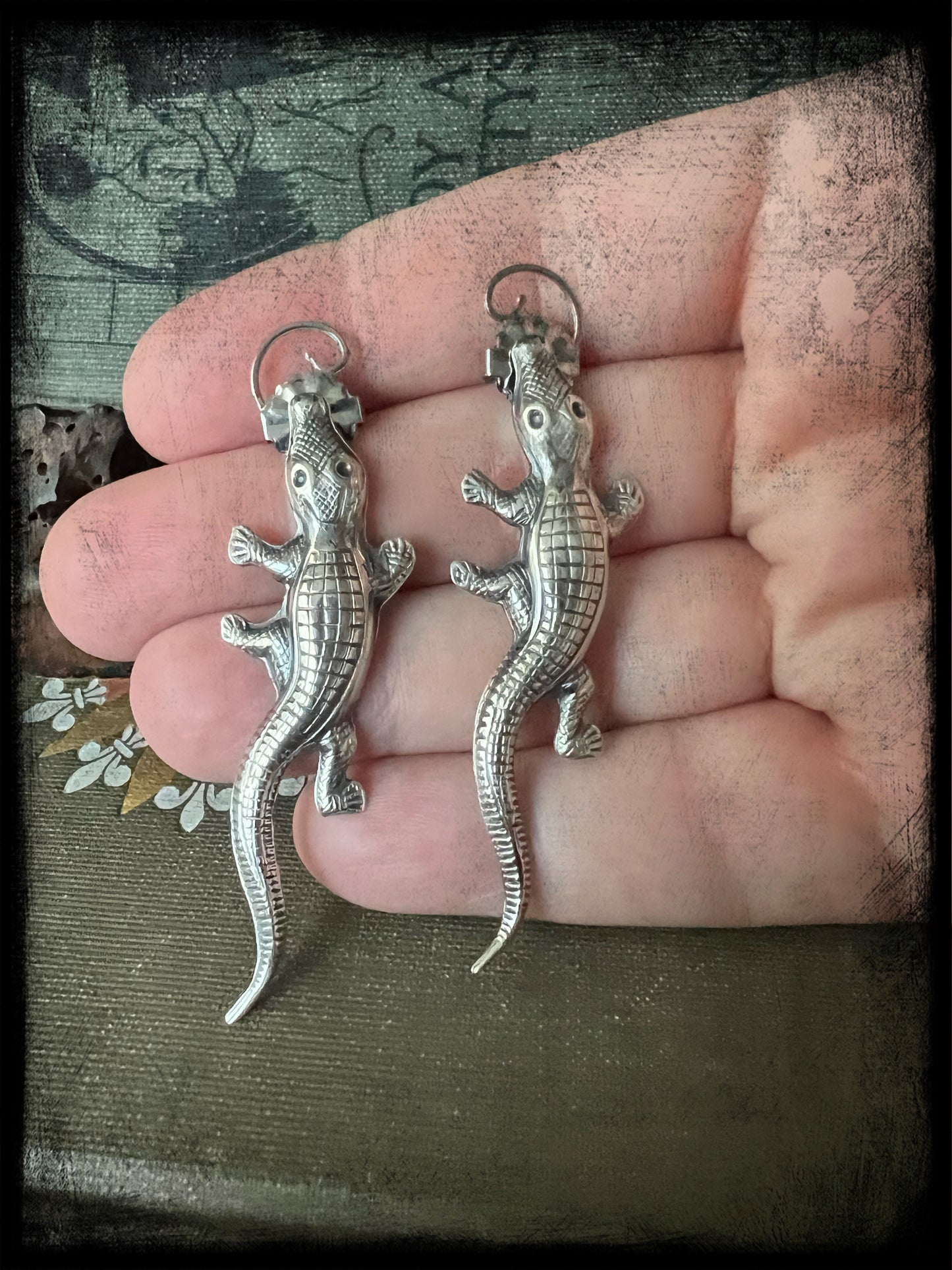 Alligator Earrings-Made to Order
