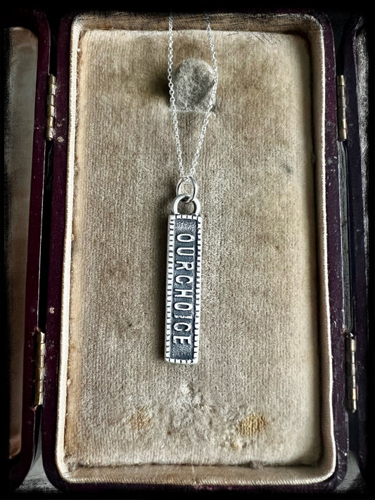 "Our Choice" Pendant - Handmade Sterling Silver Jewelry