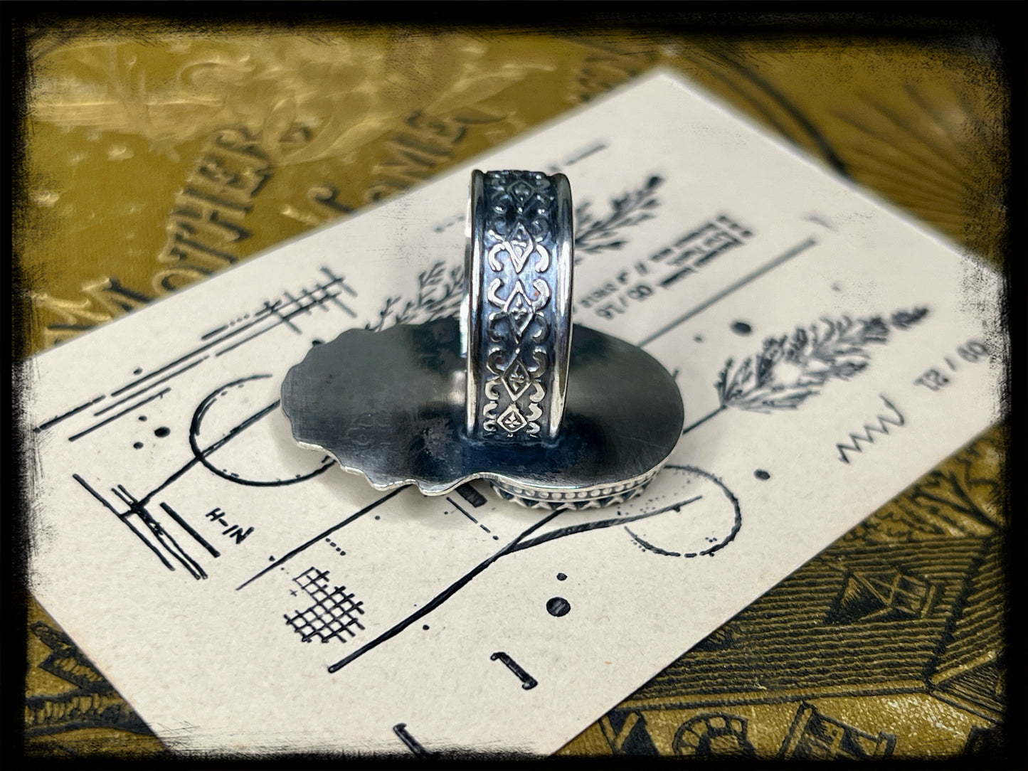 Turquoise Evergreen Ring-One of a Kind-Size 9