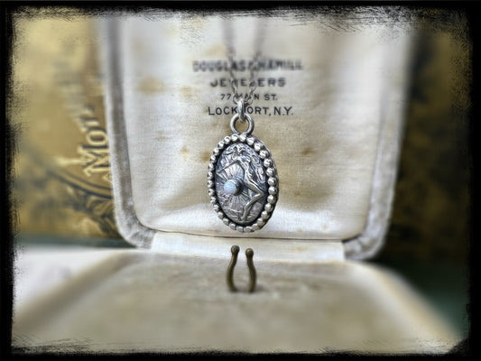 Sun Goddess Sterling Silver Pendant-Artisan Handmade Jewelry