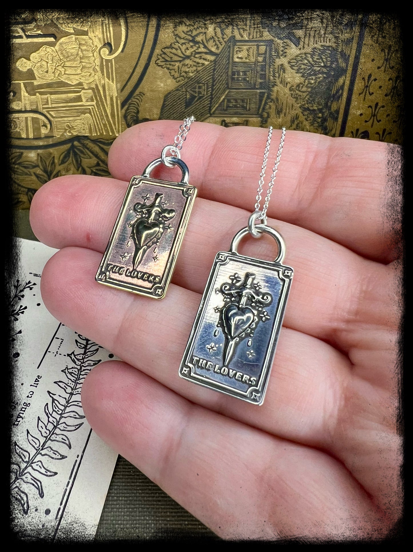 The Lover-Tarot Card Pendant-Made to Order
