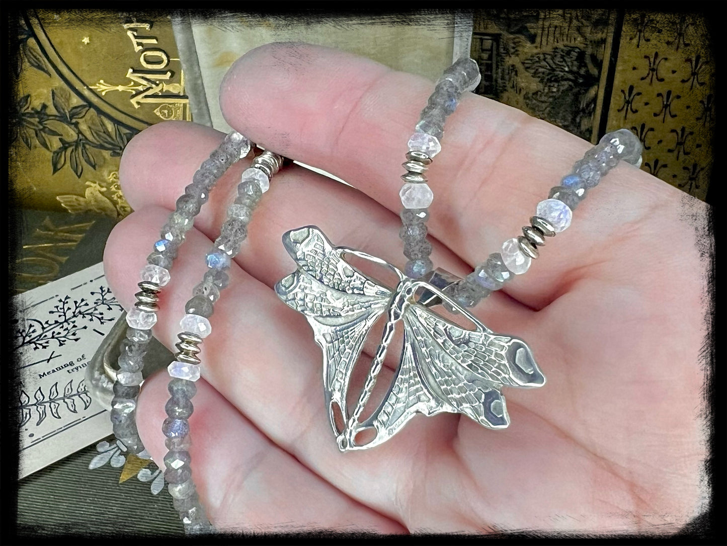 Sterling Silver Art Nouveau Dragonfly Pendant and Pin