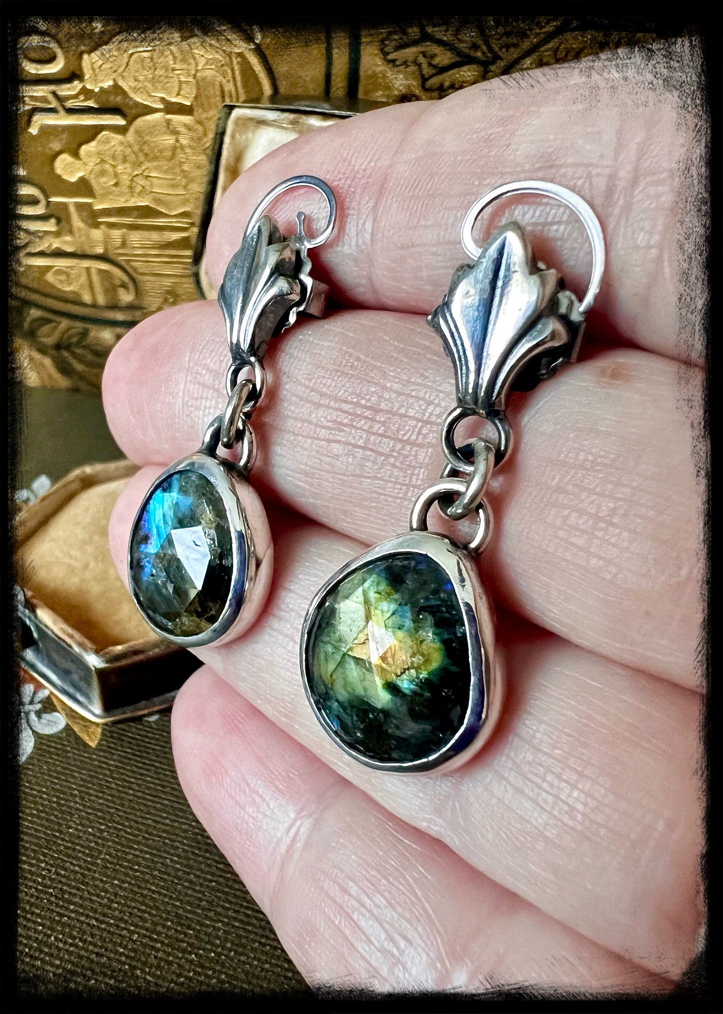 Labradorite Drop Earrings