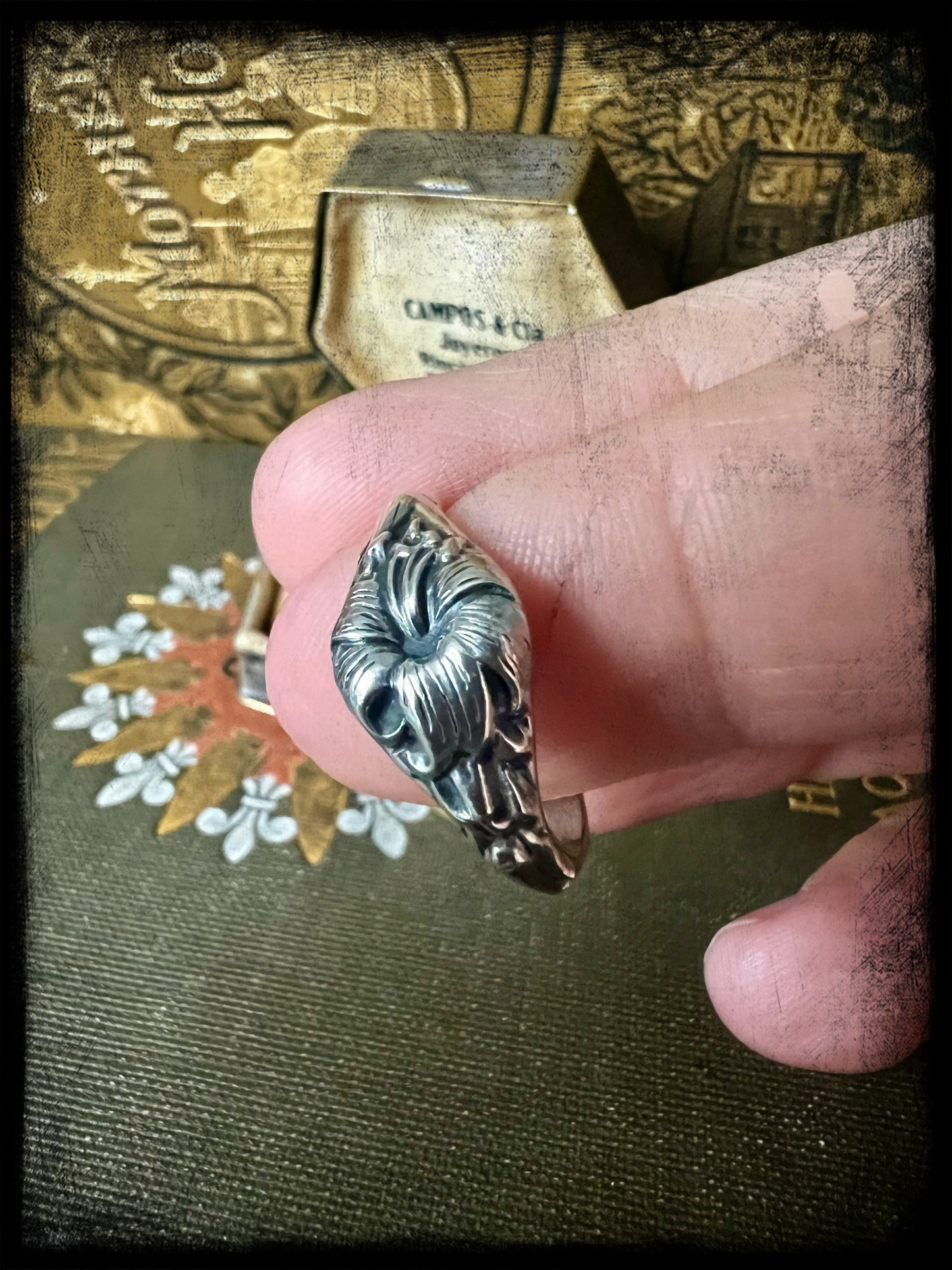 Easter Lily Birth Month Flower Ring-March 22-April 25
