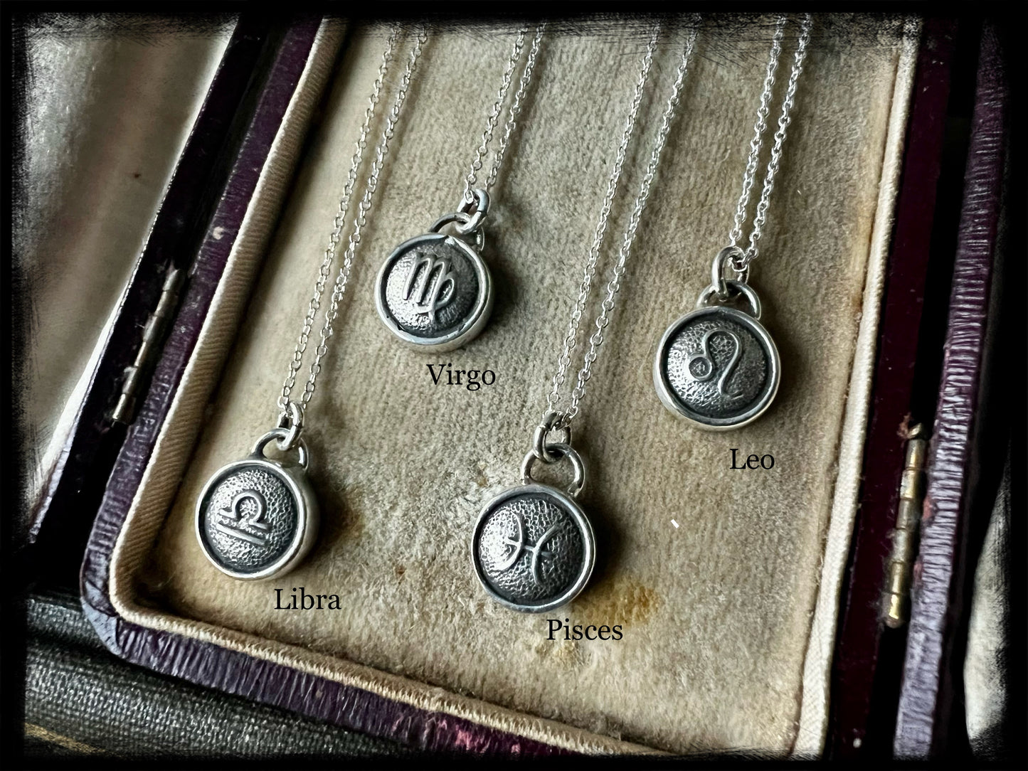 Zodiac Pendant-Sterling Silver-Petite Charm