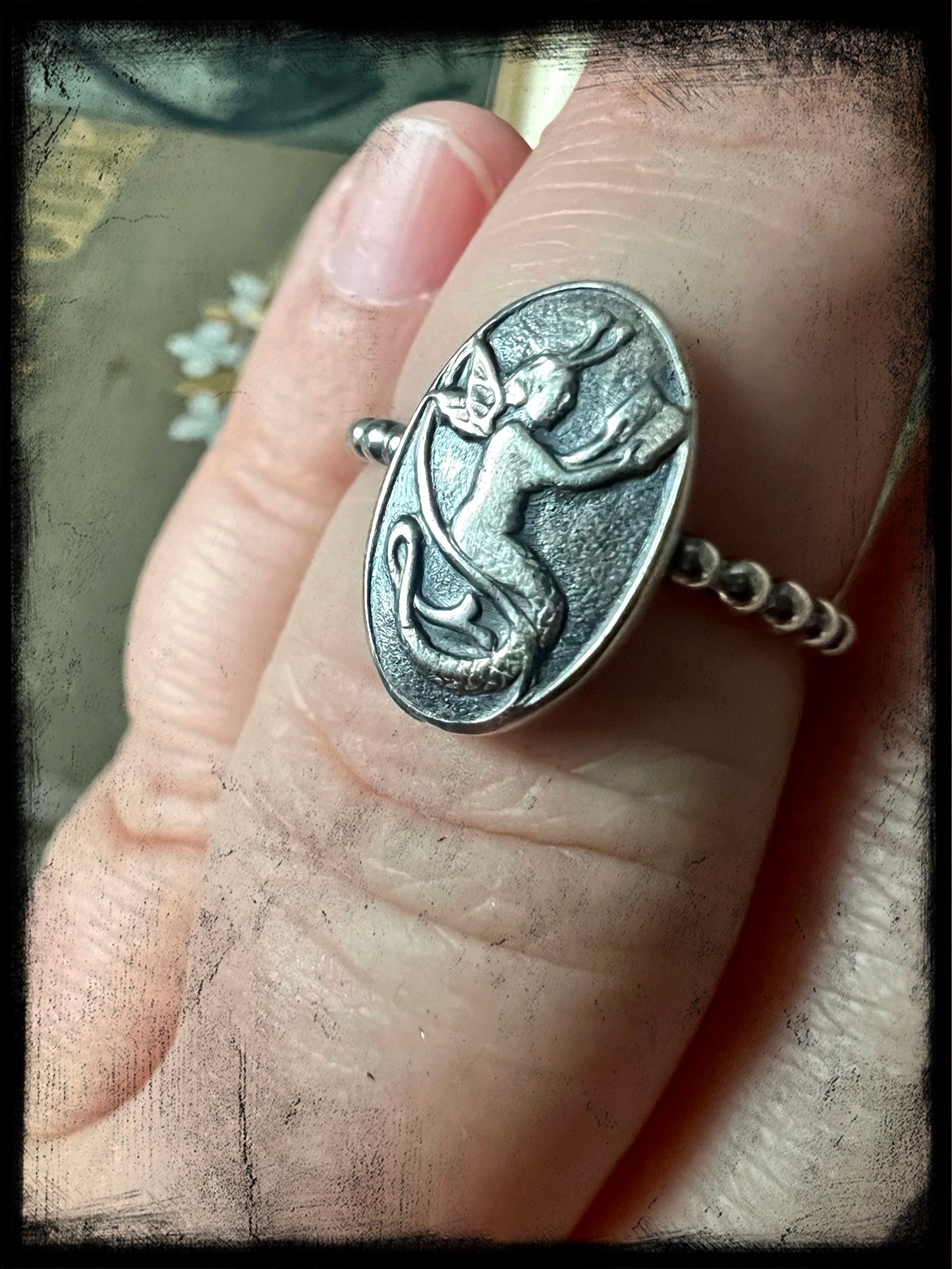 Melusine Fairytale Sterling Silver Ring-Made to Order