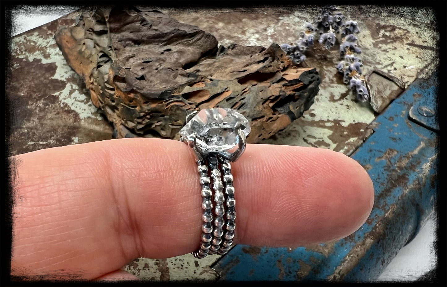 Herkimer Diamond Stackers Size 9