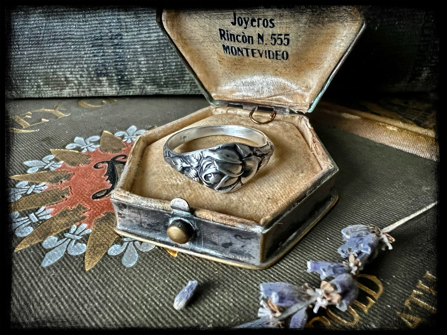 Rose Birth Month Flower Ring-June