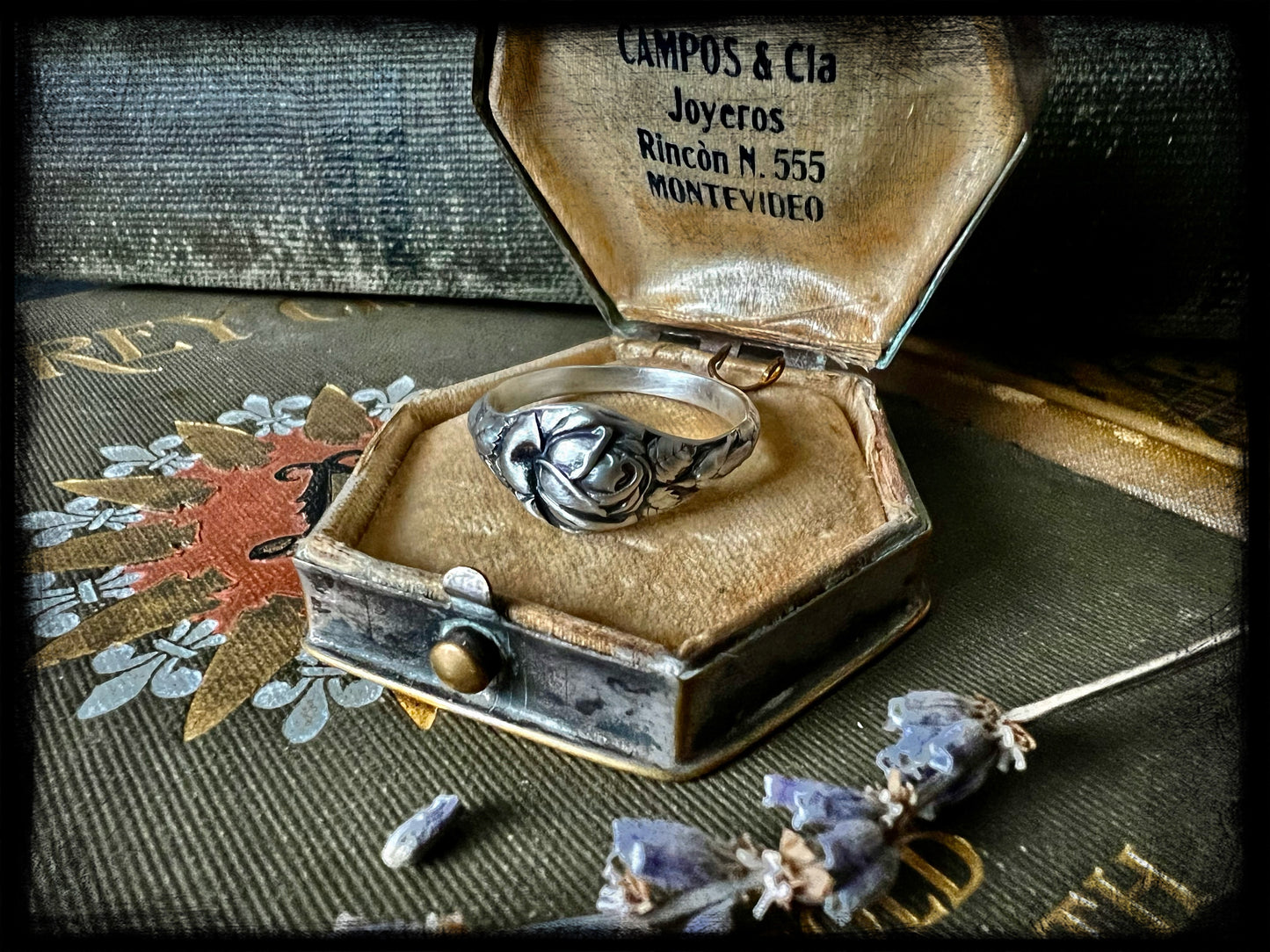 Rose Birth Month Flower Ring-June