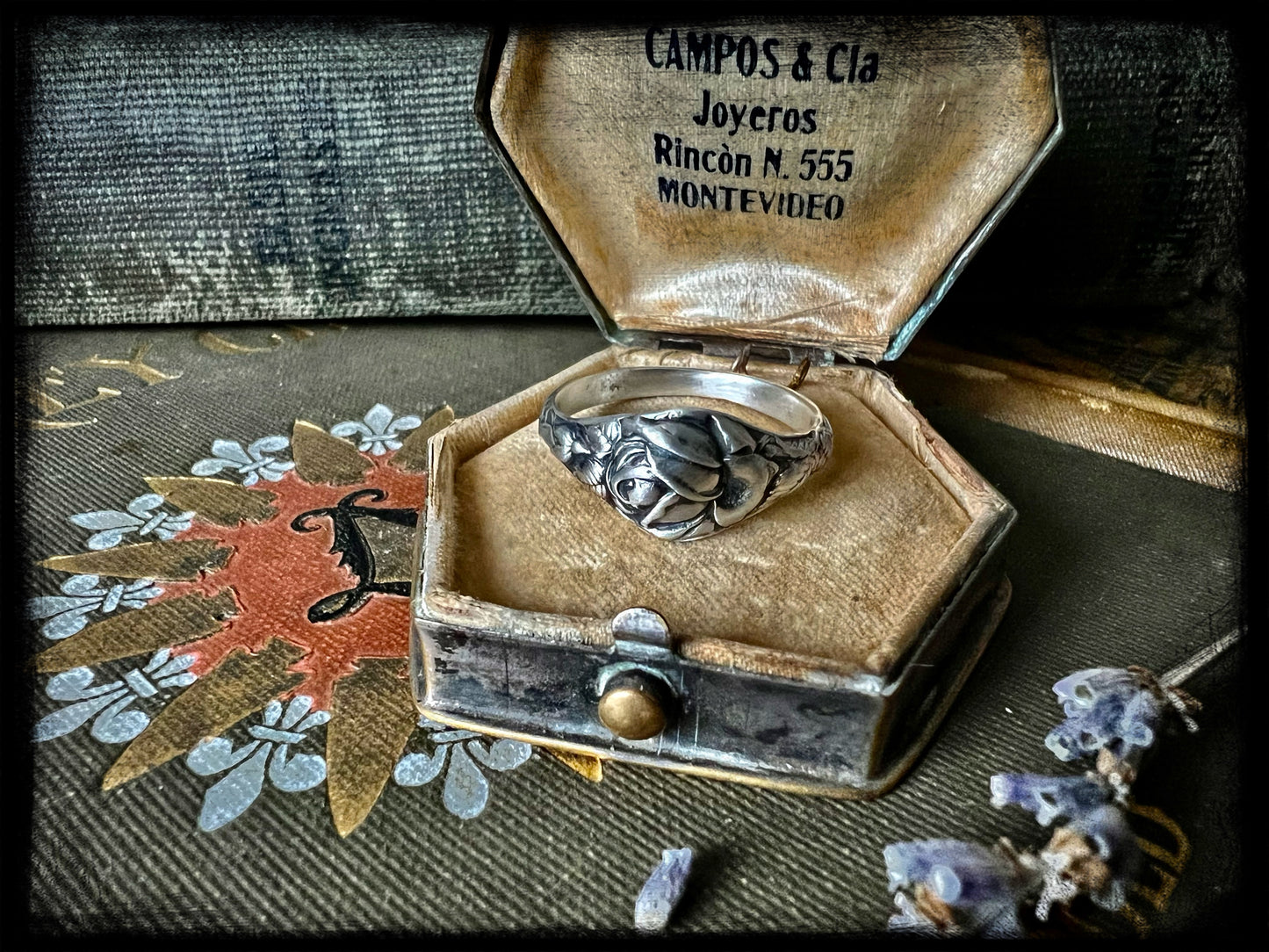 Rose Birth Month Flower Ring-June