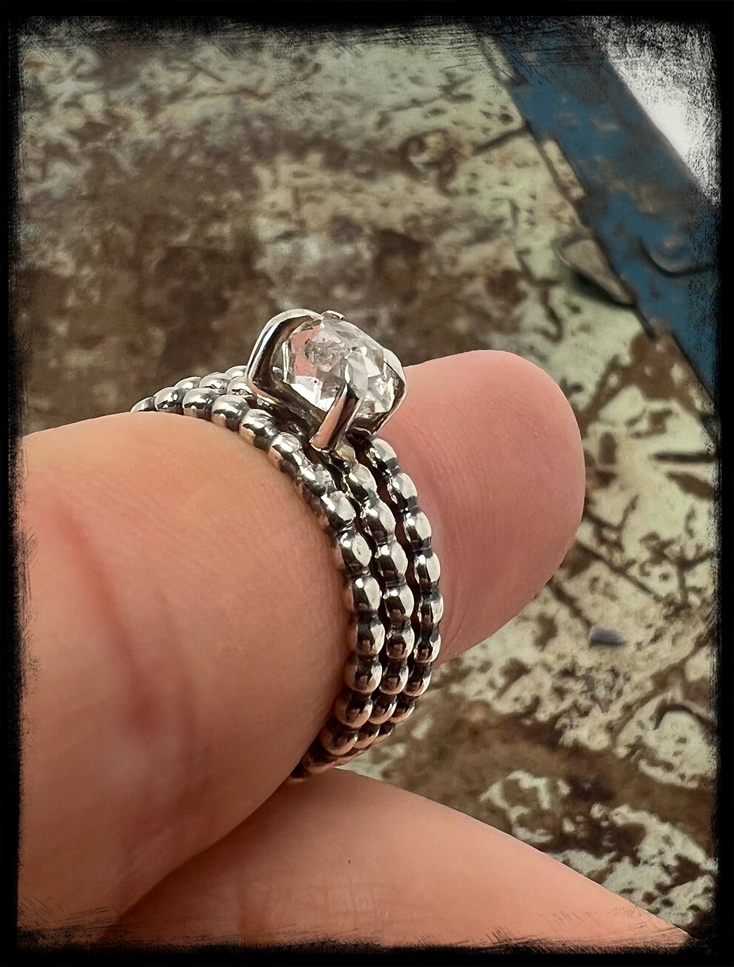 Herkimer Diamond Stackers Size 8