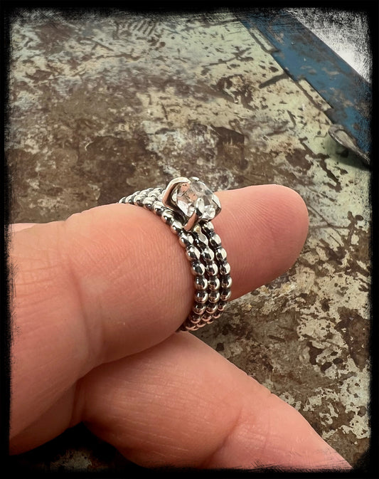 Herkimer Diamond Stackers Size 8