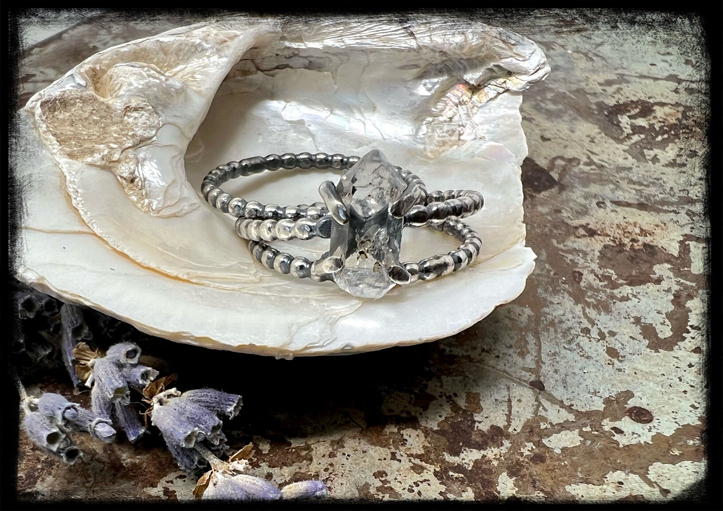 Herkimer Diamond Stackers Size 10