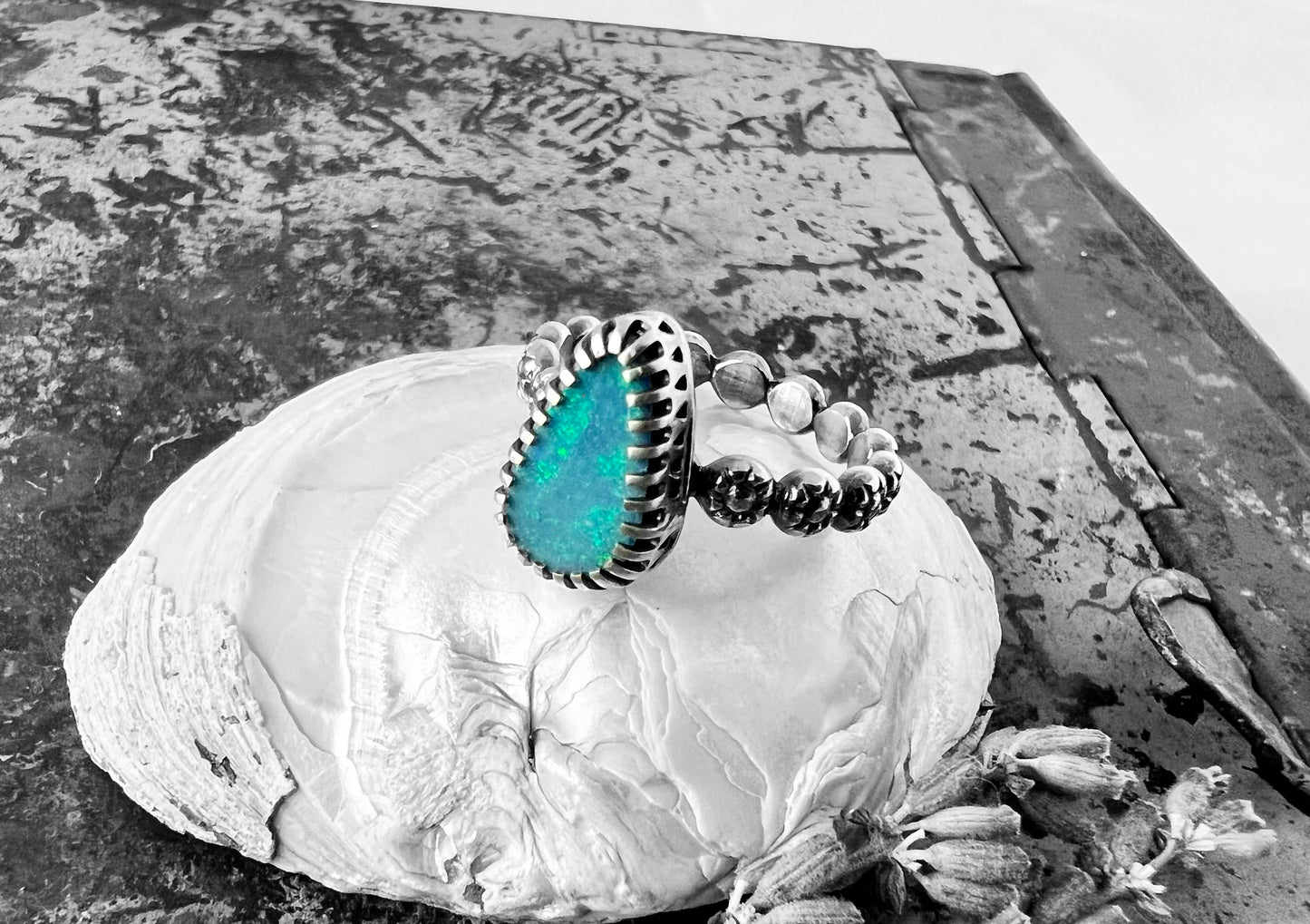Opal Ring Size 8.5