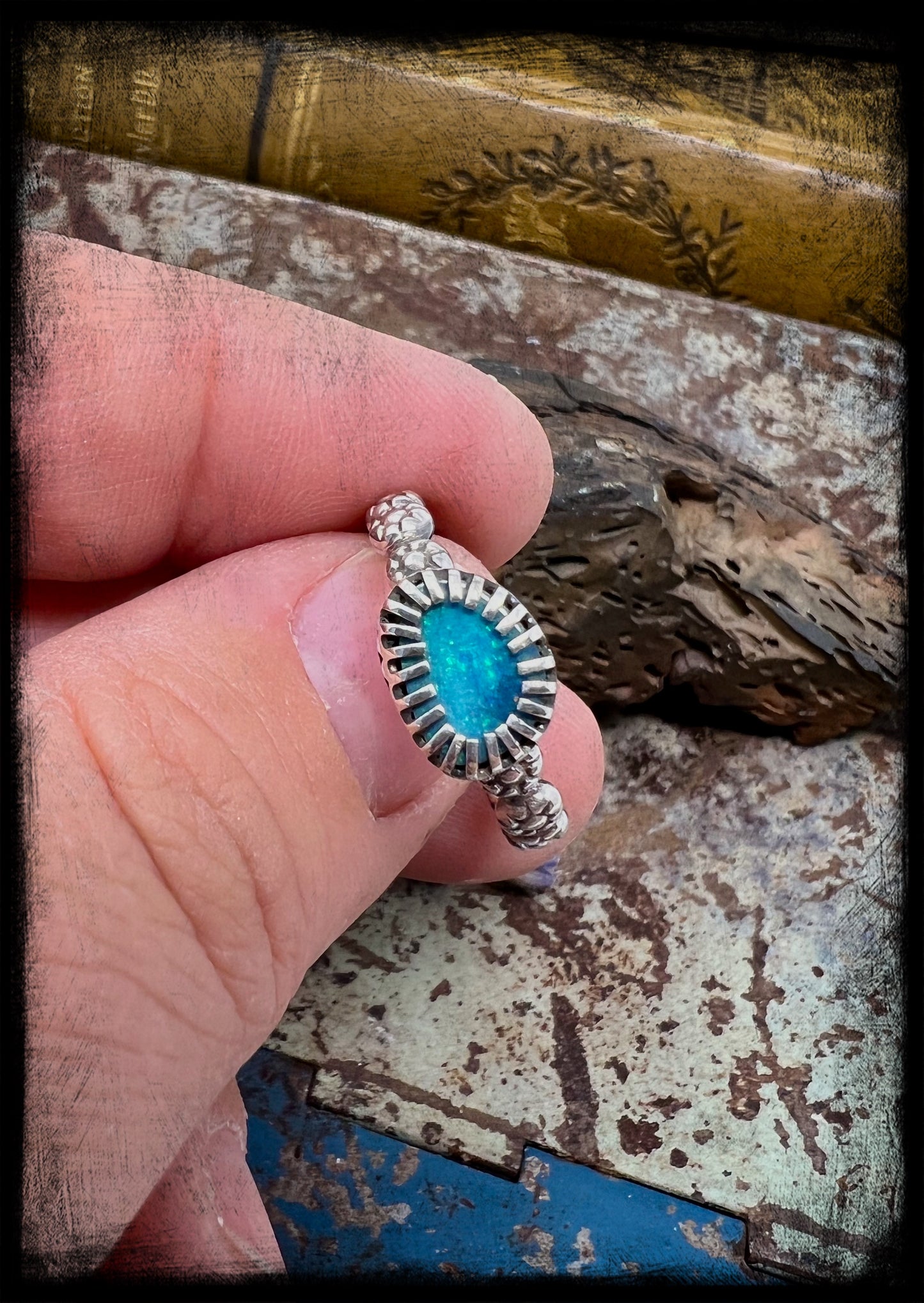 Opal Ring Size 8.25