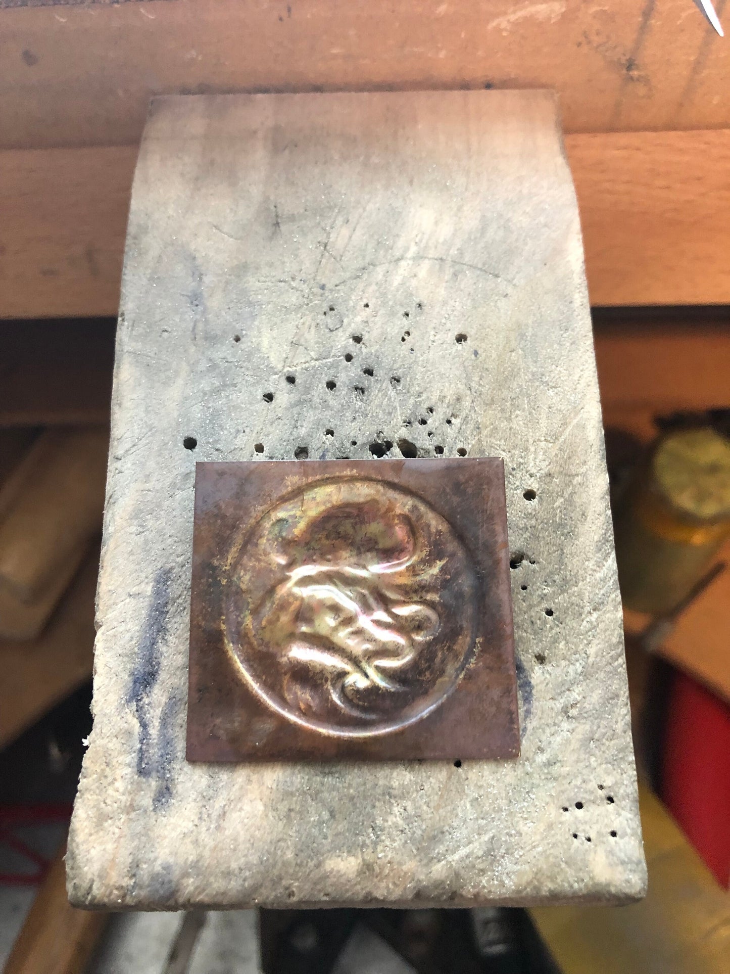 Pressed Metal Viking Impression for Jewelry Making