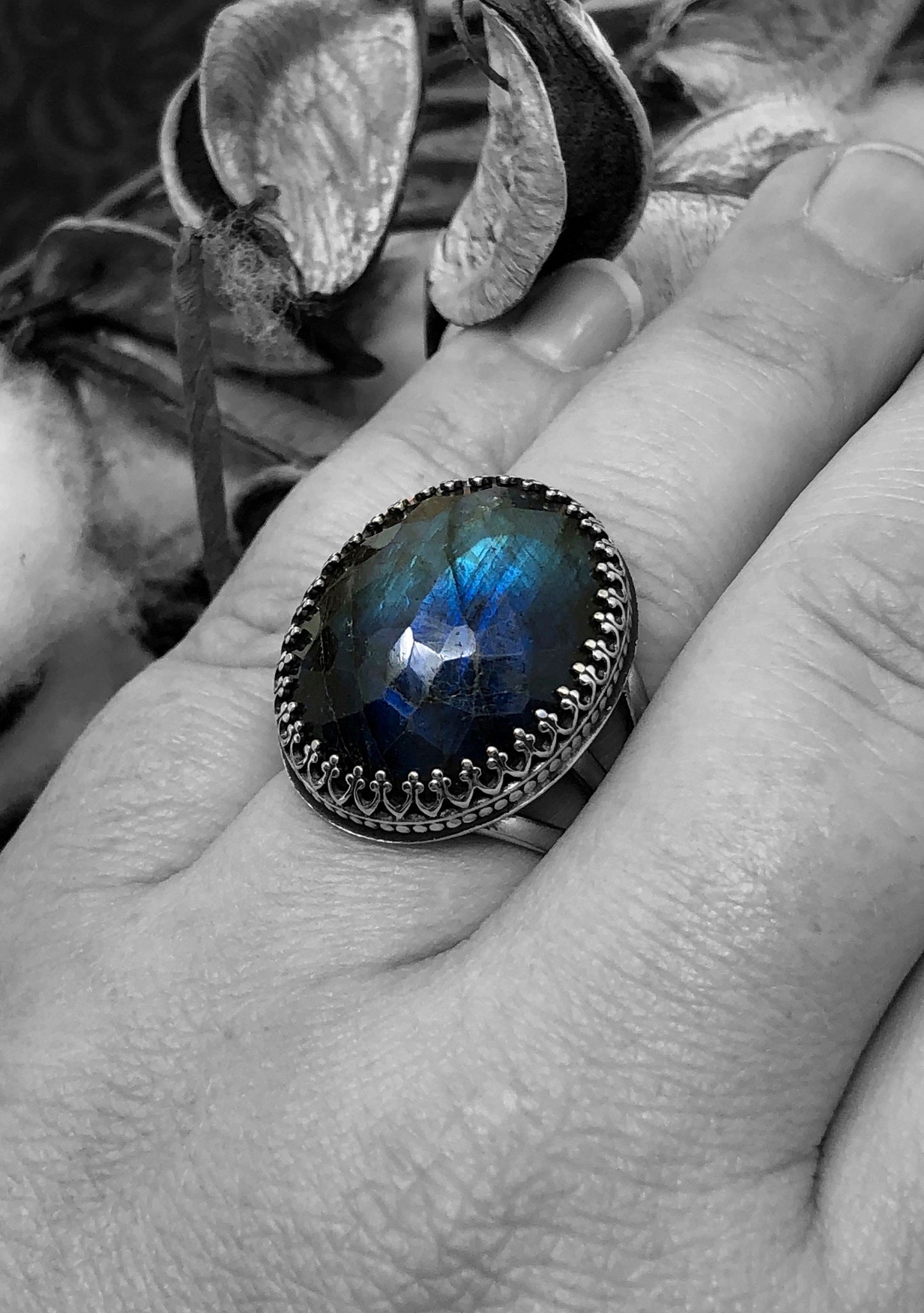 Labradorite Ring Size 9.25