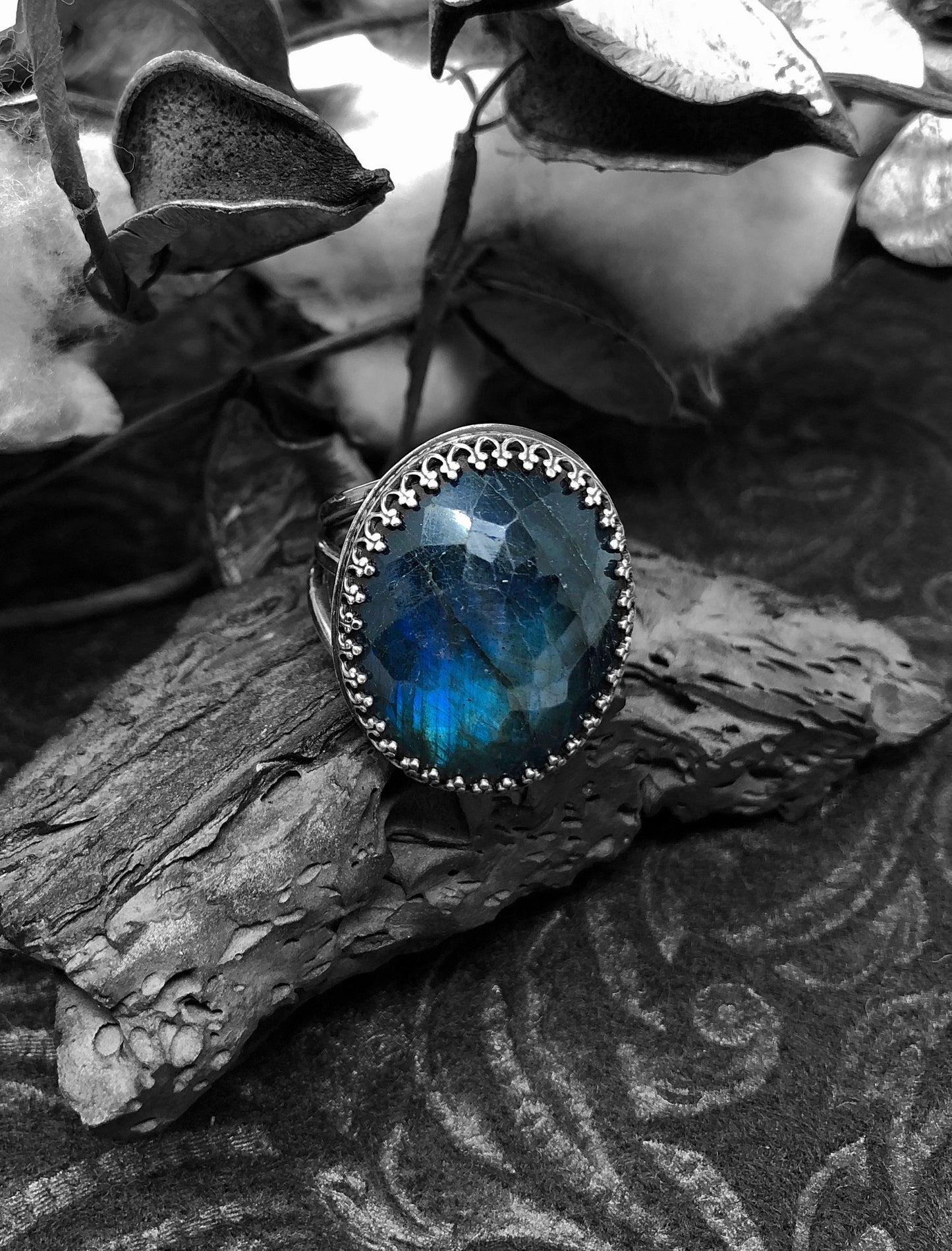 Labradorite Ring Size 9.25