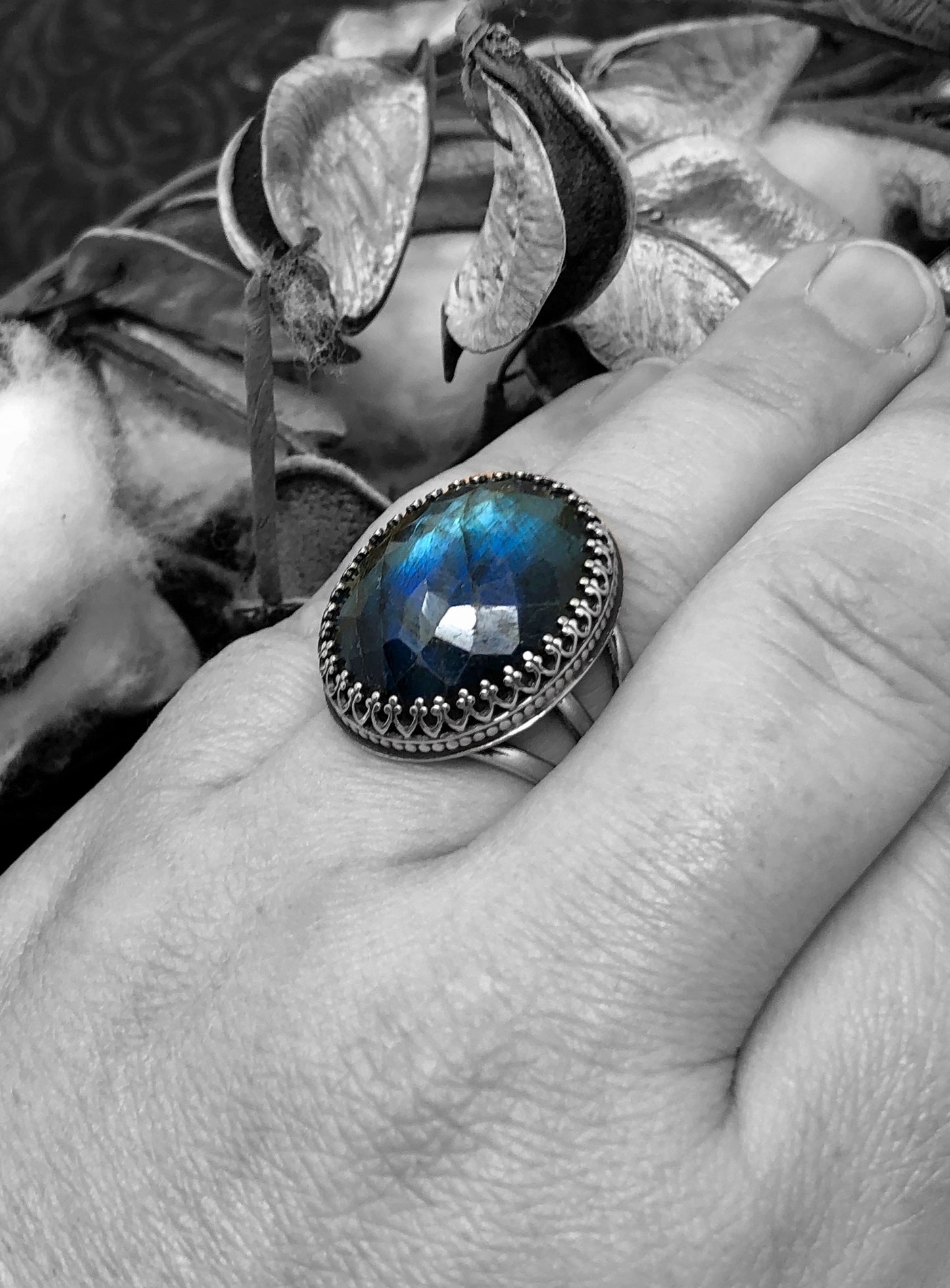 Labradorite Ring Size 9.25