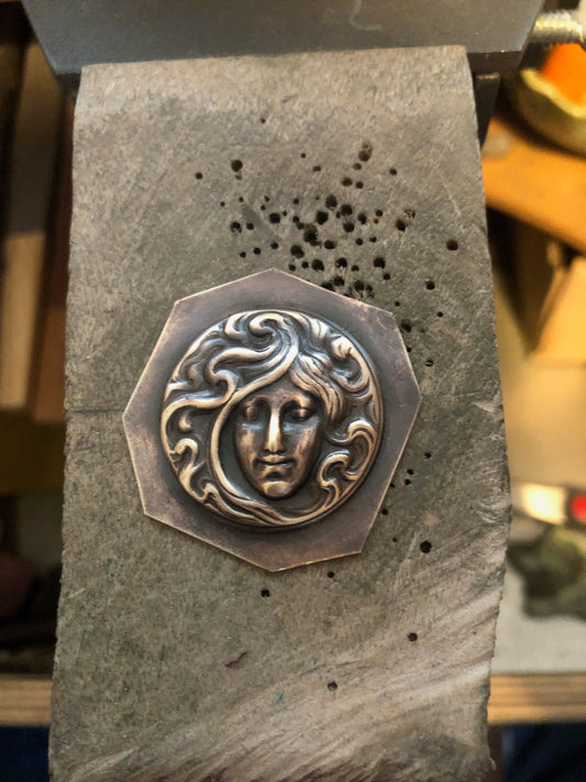 Pressed Metal Irene Impression for Jewelry Making