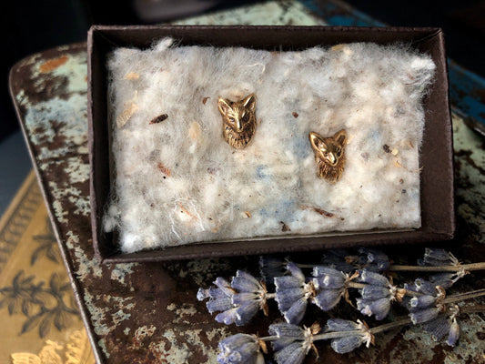Smiling Fox Earrings-Made to Order