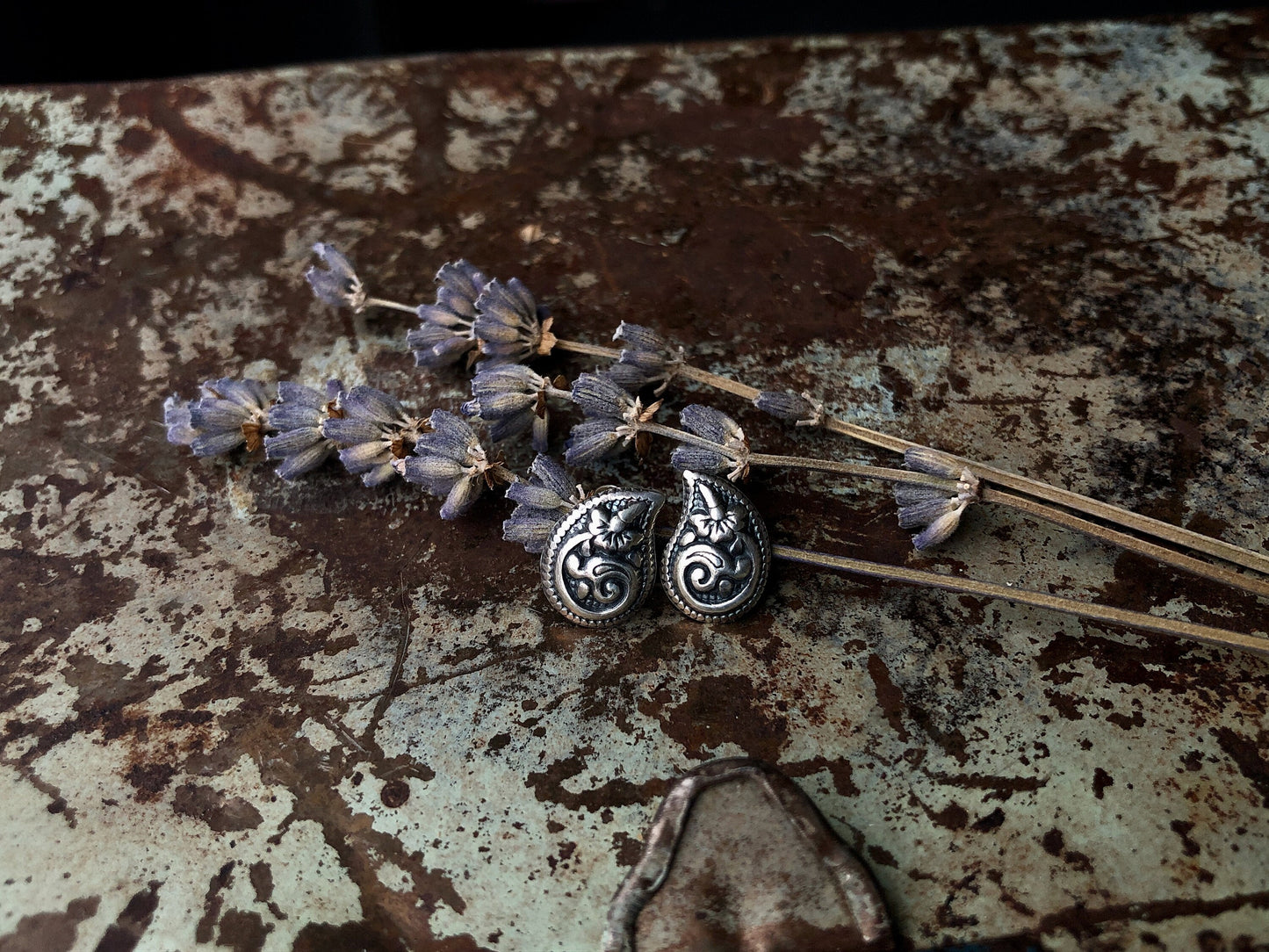 Sterling Silver Flower Stud Earrings